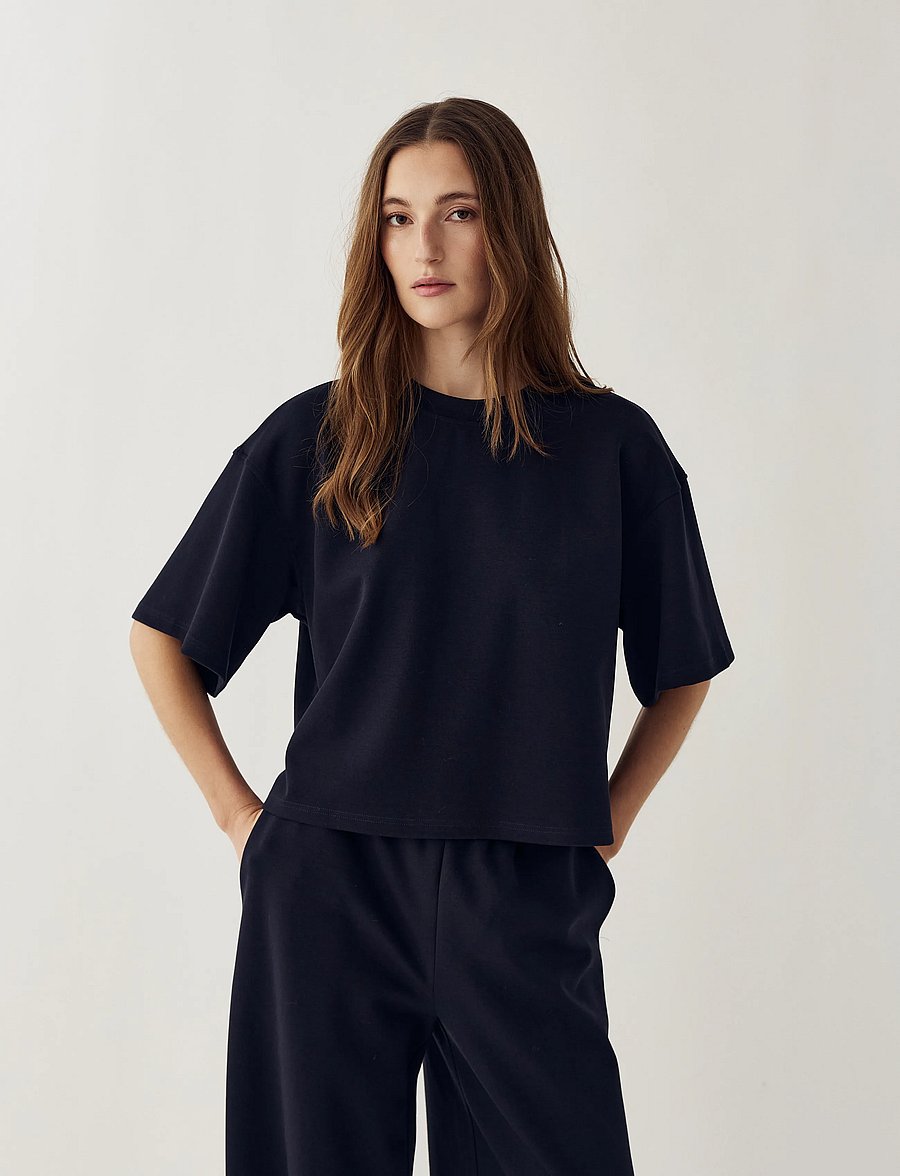 Noella - N-Maple T-shirt - t-shirts - navy - 0