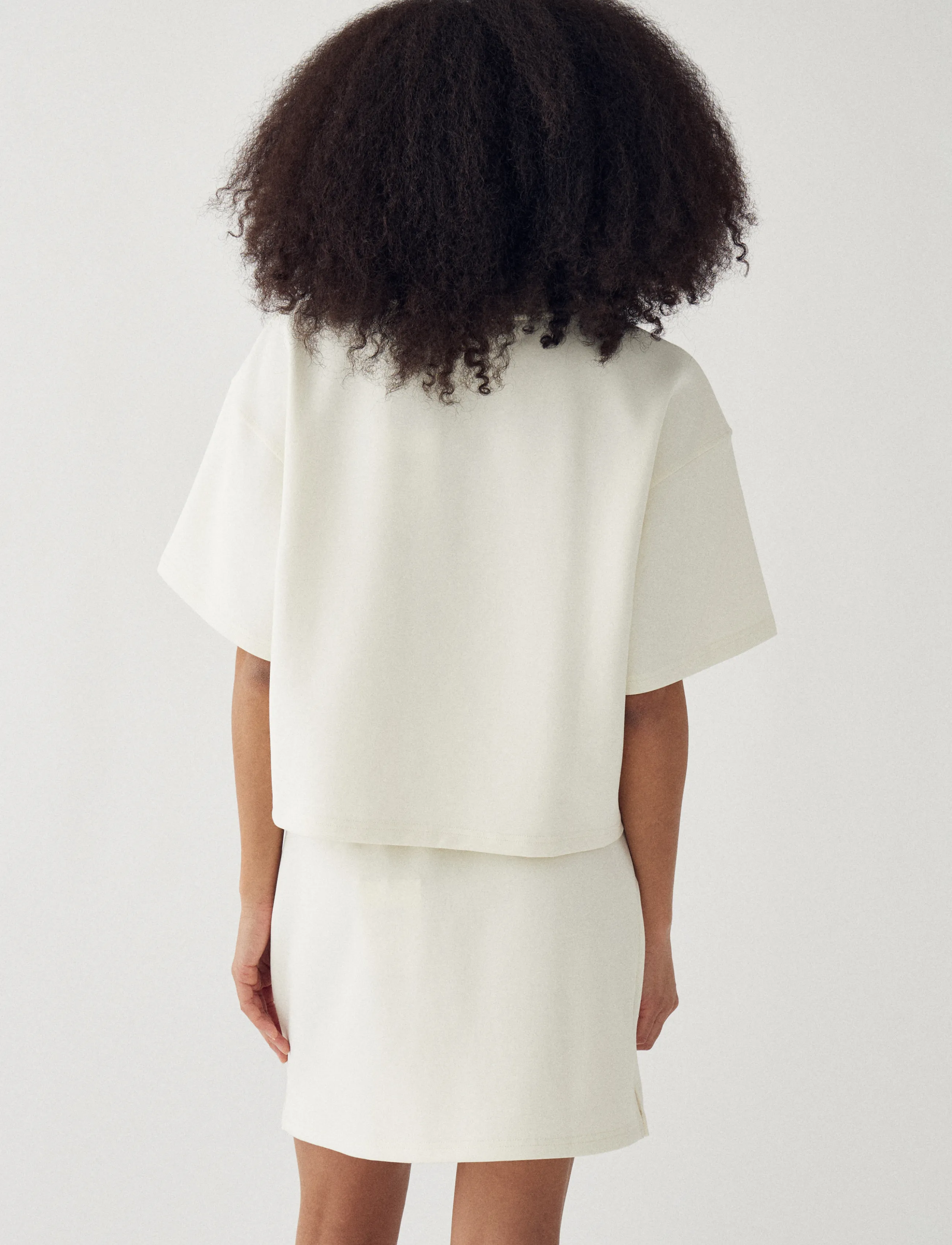 Noella - N-Maple T-shirt - efterårstøj - offwhite - 3
