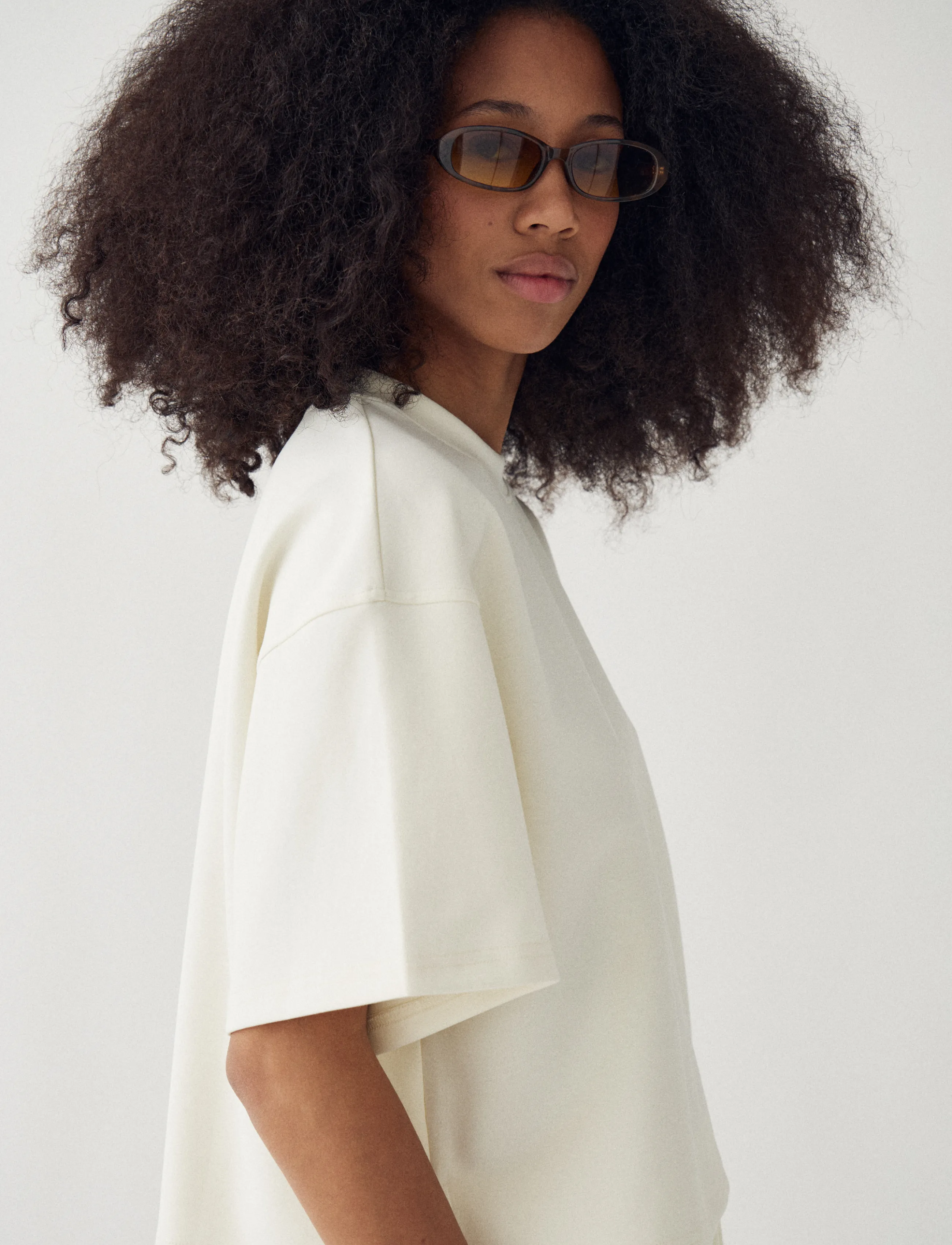 Noella - N-Maple T-shirt - efterårstøj - offwhite - 5