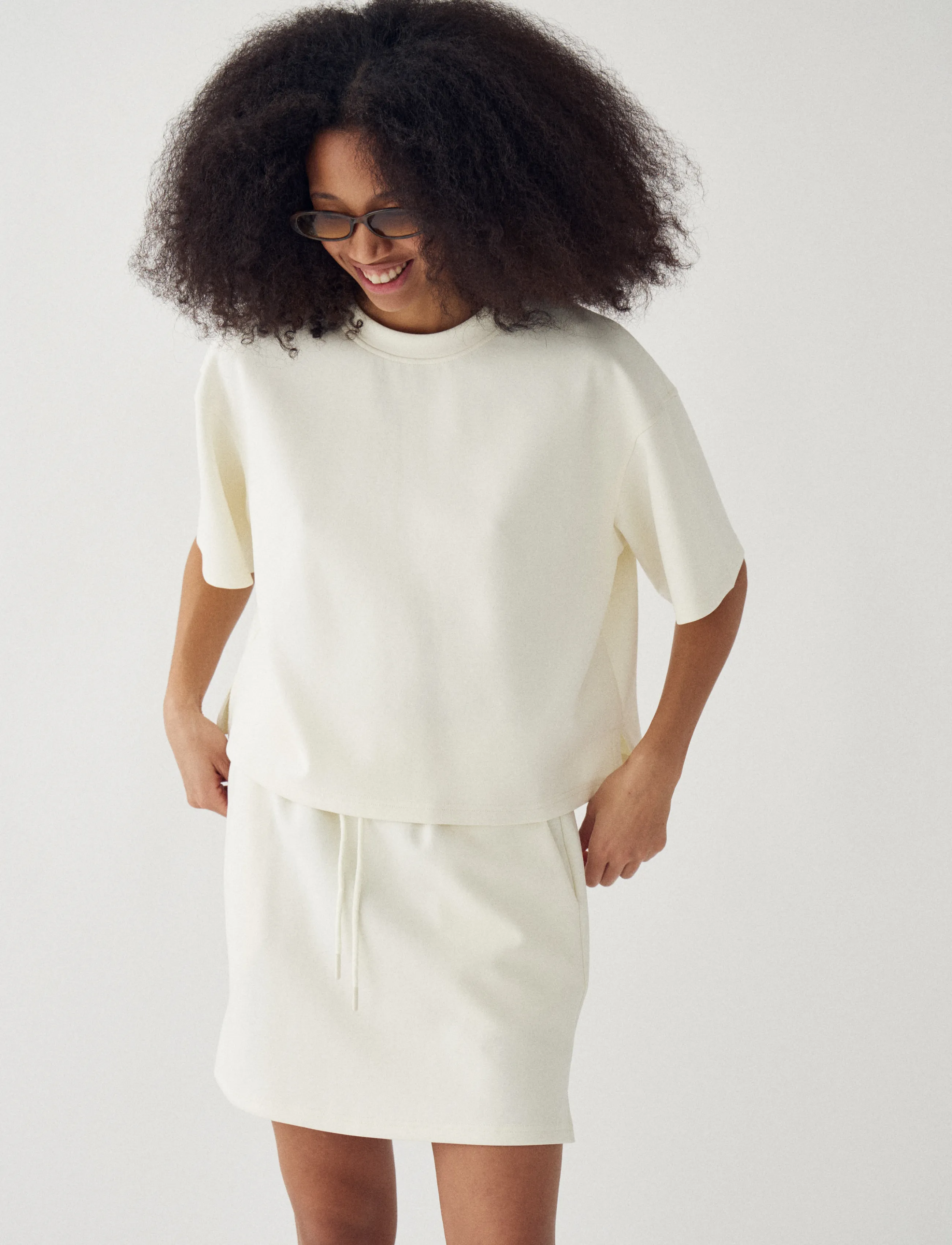 Noella - N-Mano Skirt - miniseelikud - offwhite - 3