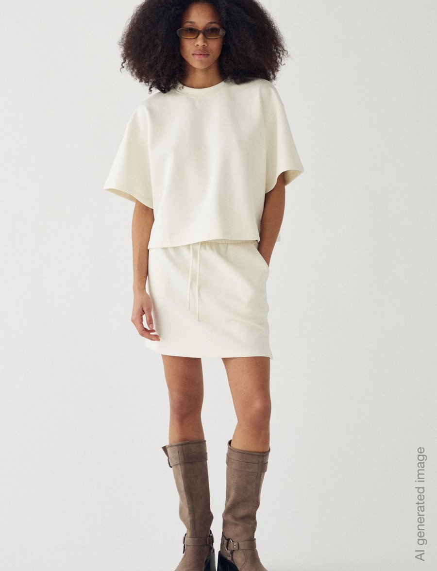 Noella - N-Mano Skirt - kurze röcke - offwhite - 4