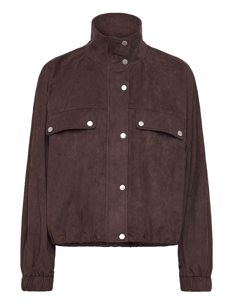 Noella - N-Marah Jacket - spring jackets - dark chocolate - 0