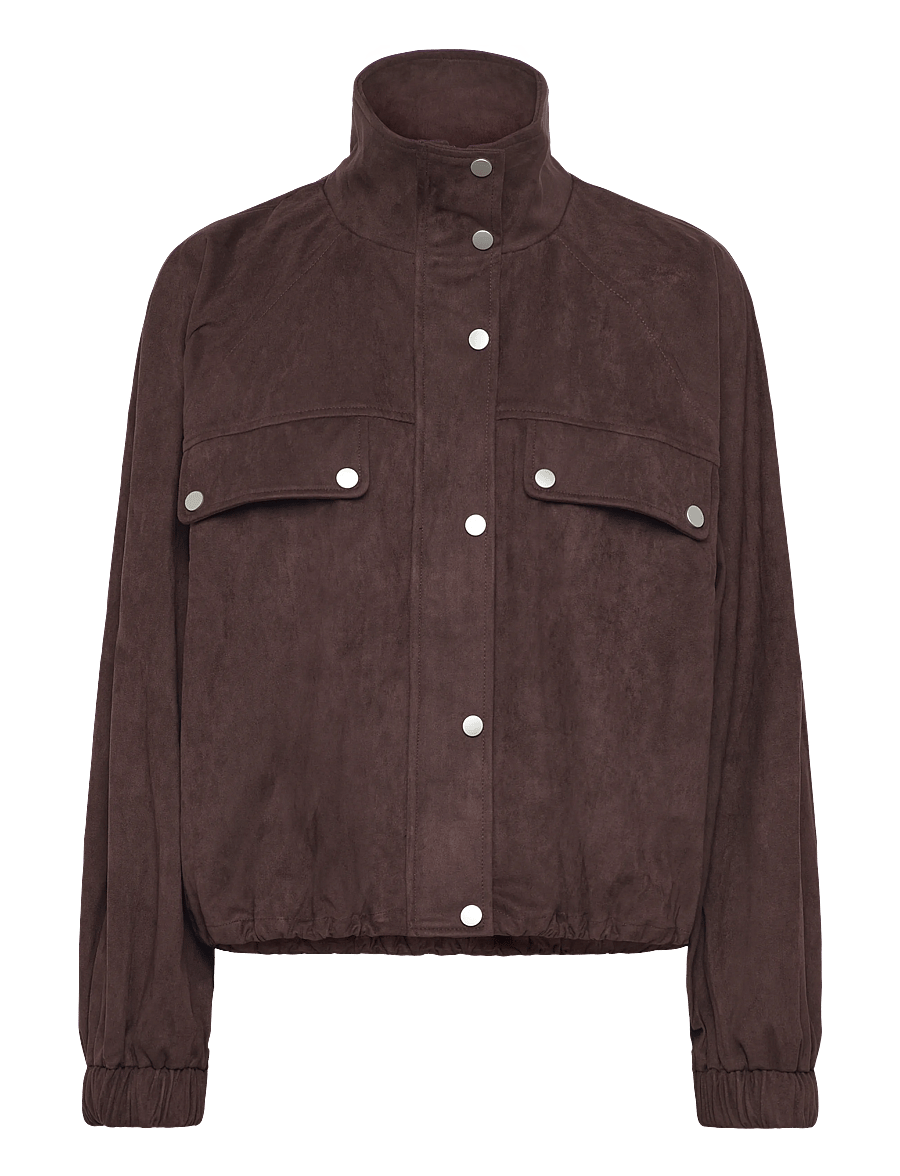 Noella - N-Marah Jacket - forårsjakker - dark chocolate - 1