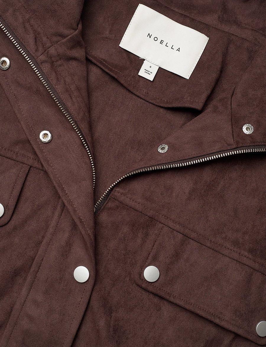 Noella - N-Marah Jacket - forårsjakker - dark chocolate - 5