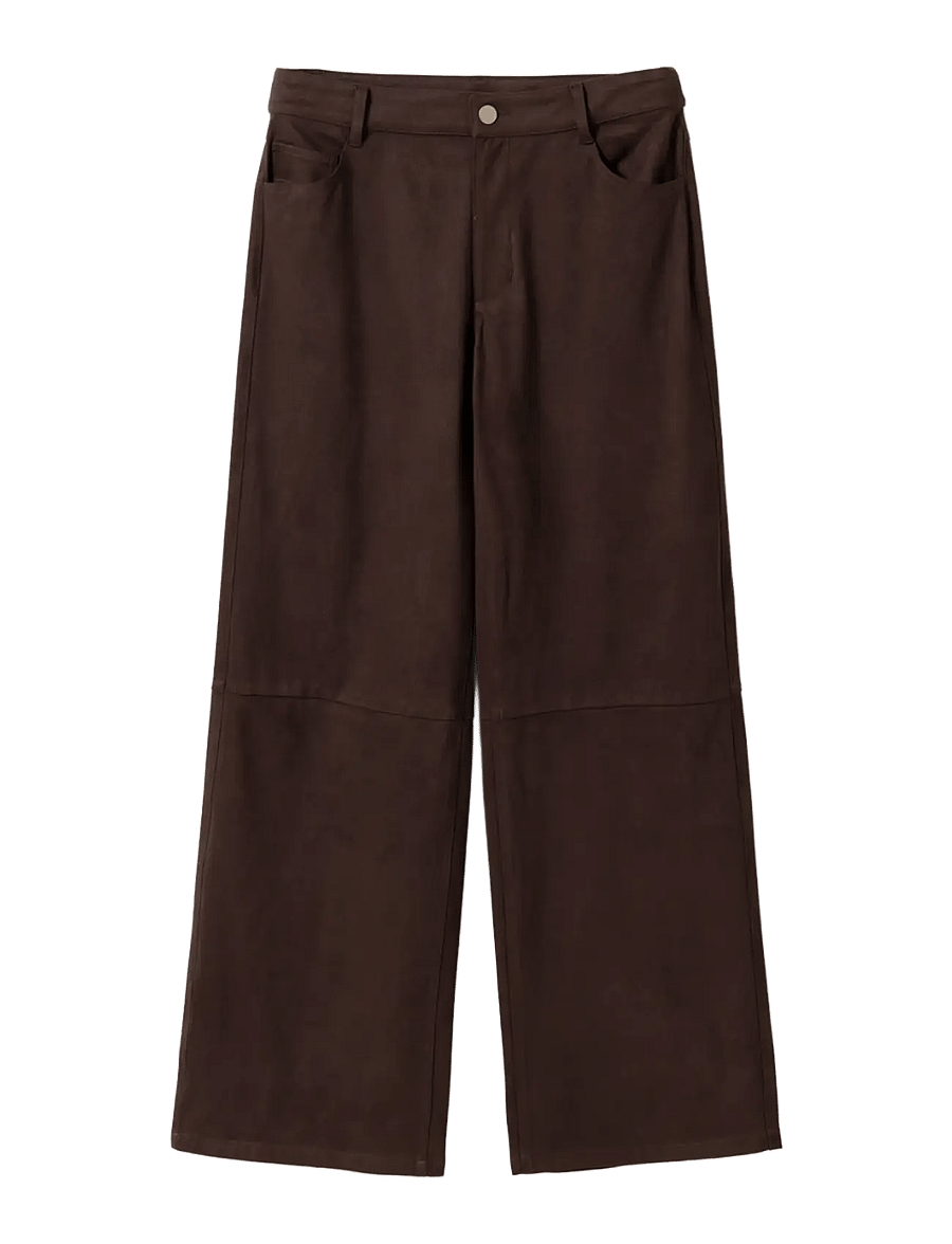 Noella - N-Melo MW Pants - hose mit geradem bein - dark chocolate - 1