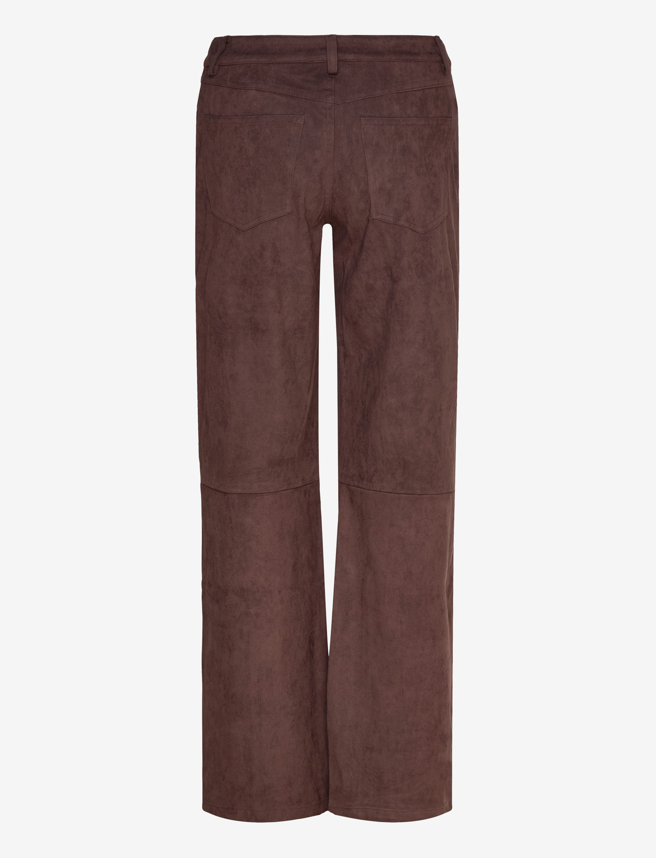 Noella - N-Melo MW Pants - straight leg trousers - dark chocolate - 2