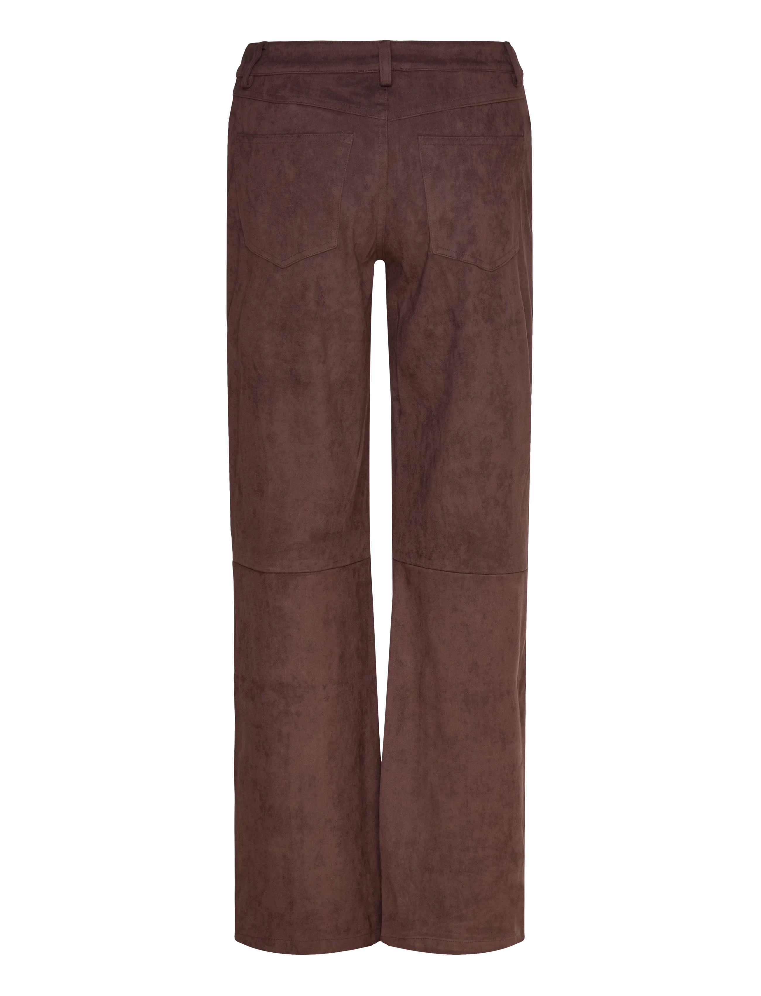 Noella - N-Melo MW Pants - bikses ar taisnām starām - dark chocolate - 2