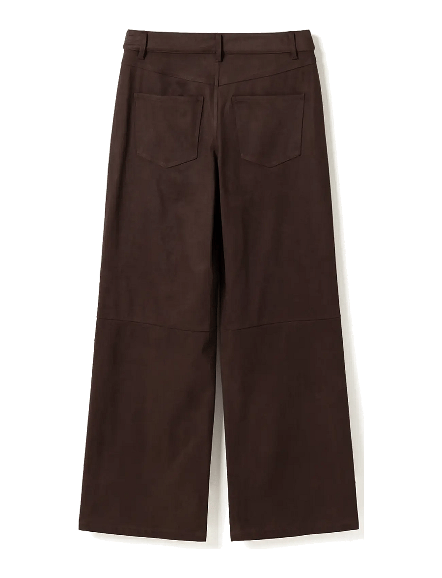 Noella - N-Melo MW Pants - hose mit geradem bein - dark chocolate - 2