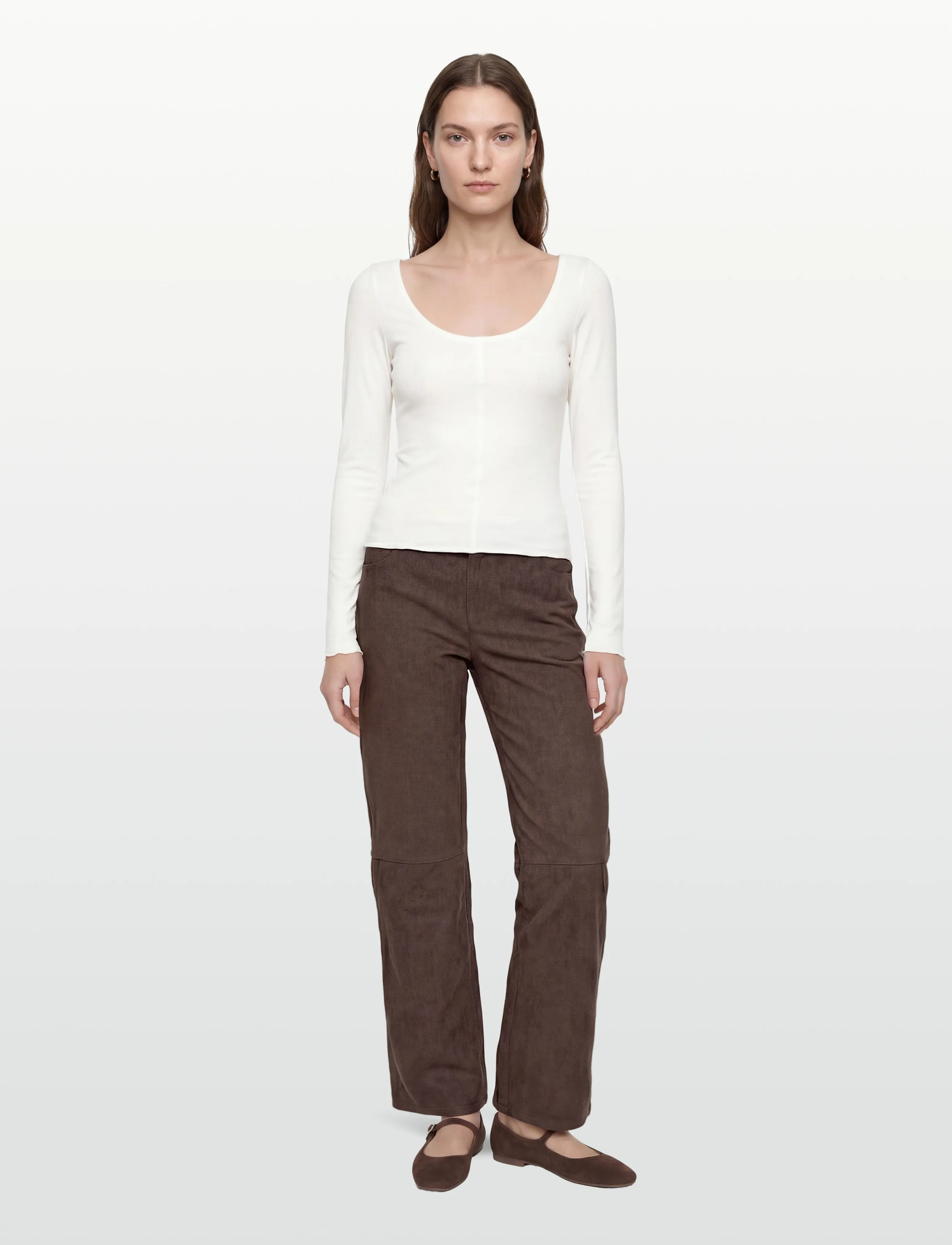 Noella N-Melo MW Pants - Noella - DARK CHOCOLATE / brown