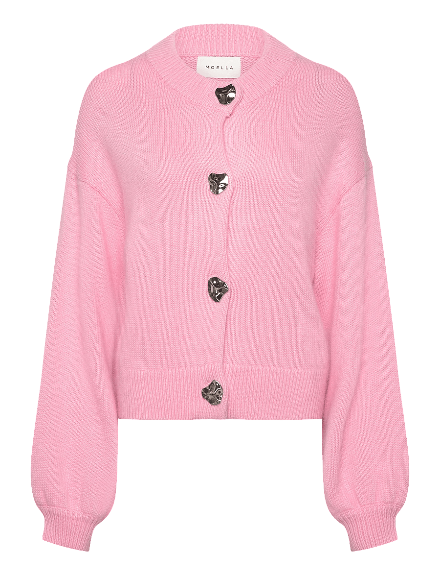 Noella - N-Miley Knit Cardigan - strickjacken - baby pink - 1