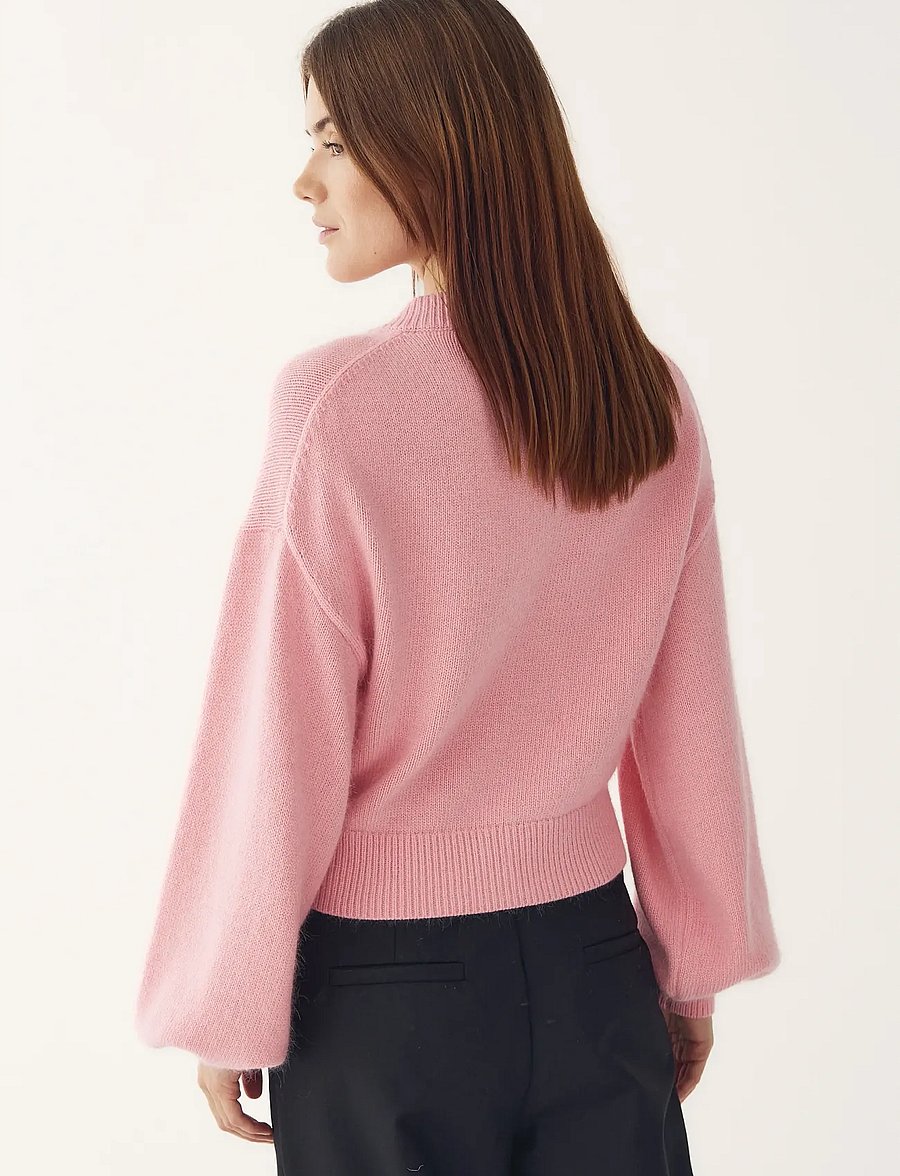 Noella - N-Miley Knit Cardigan - strickjacken - baby pink - 3
