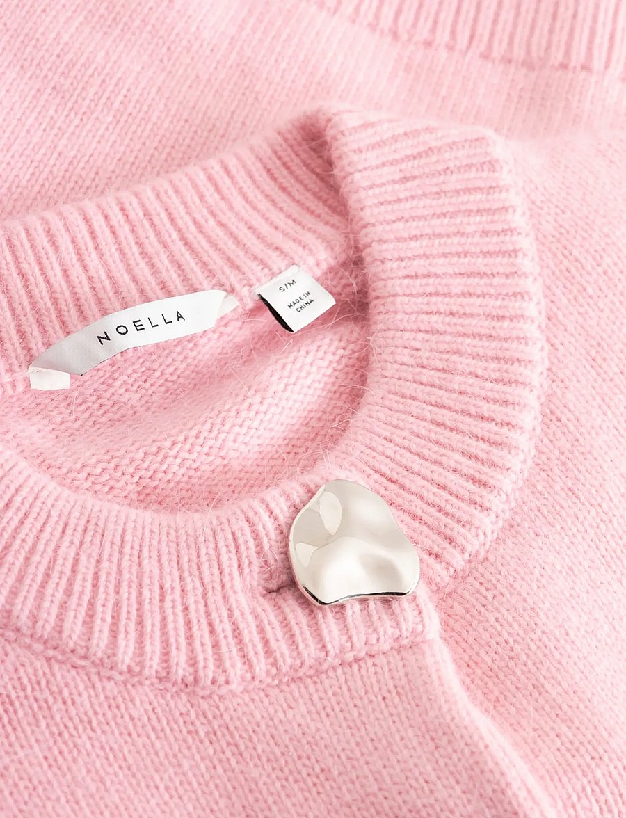 Noella - N-Miley Knit Cardigan - strickjacken - baby pink - 5