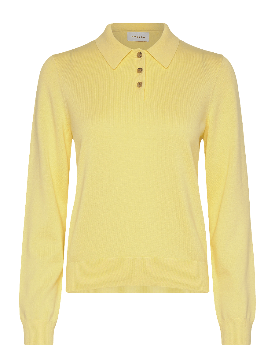 Noella - N-Maxine Knit - stickade tröjor - butter yellow - 1