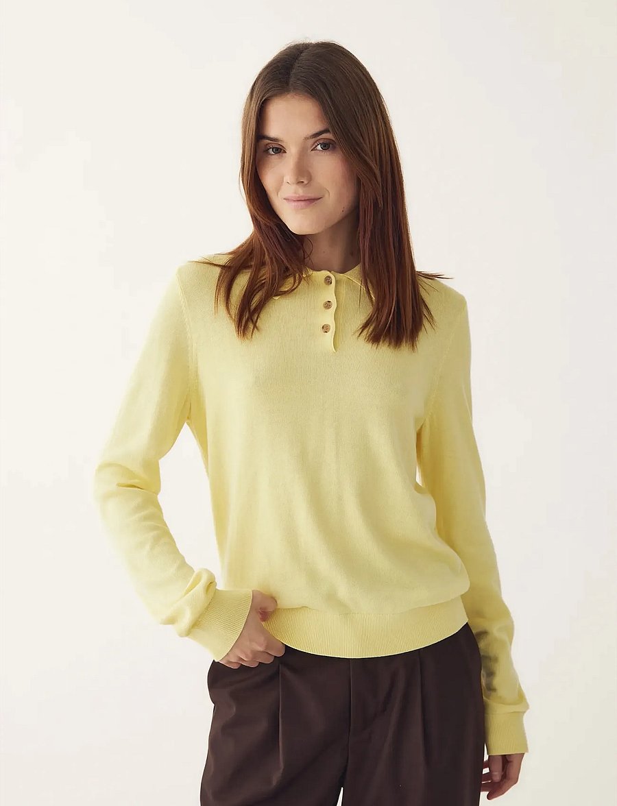 Noella - N-Maxine Knit - stickade tröjor - butter yellow - 0