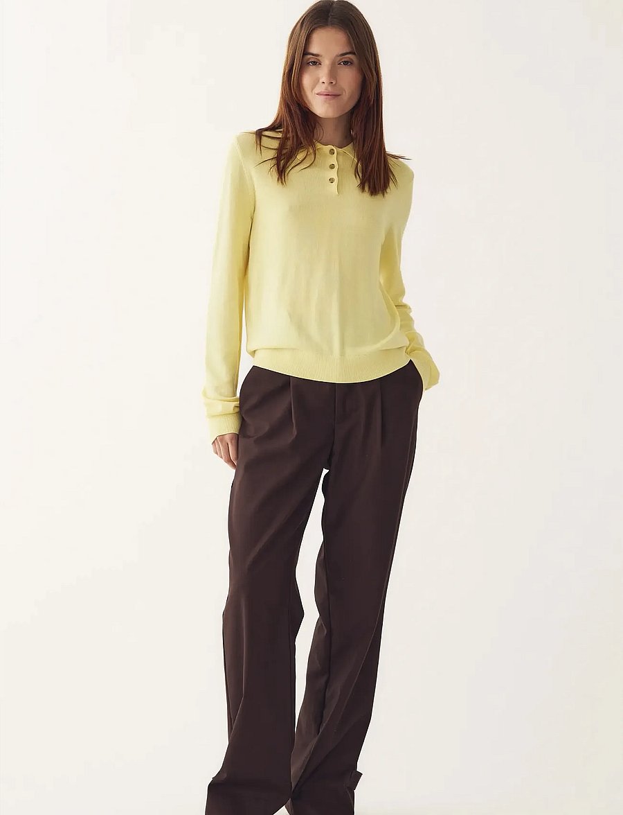 Noella - N-Maxine Knit - stickade tröjor - butter yellow - 4