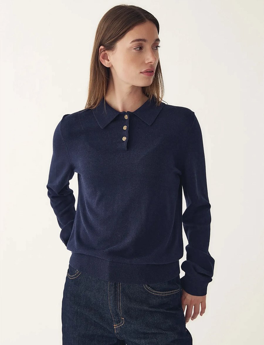 Noella - N-Maxine Knit - striktrøjer - navy blue - 0