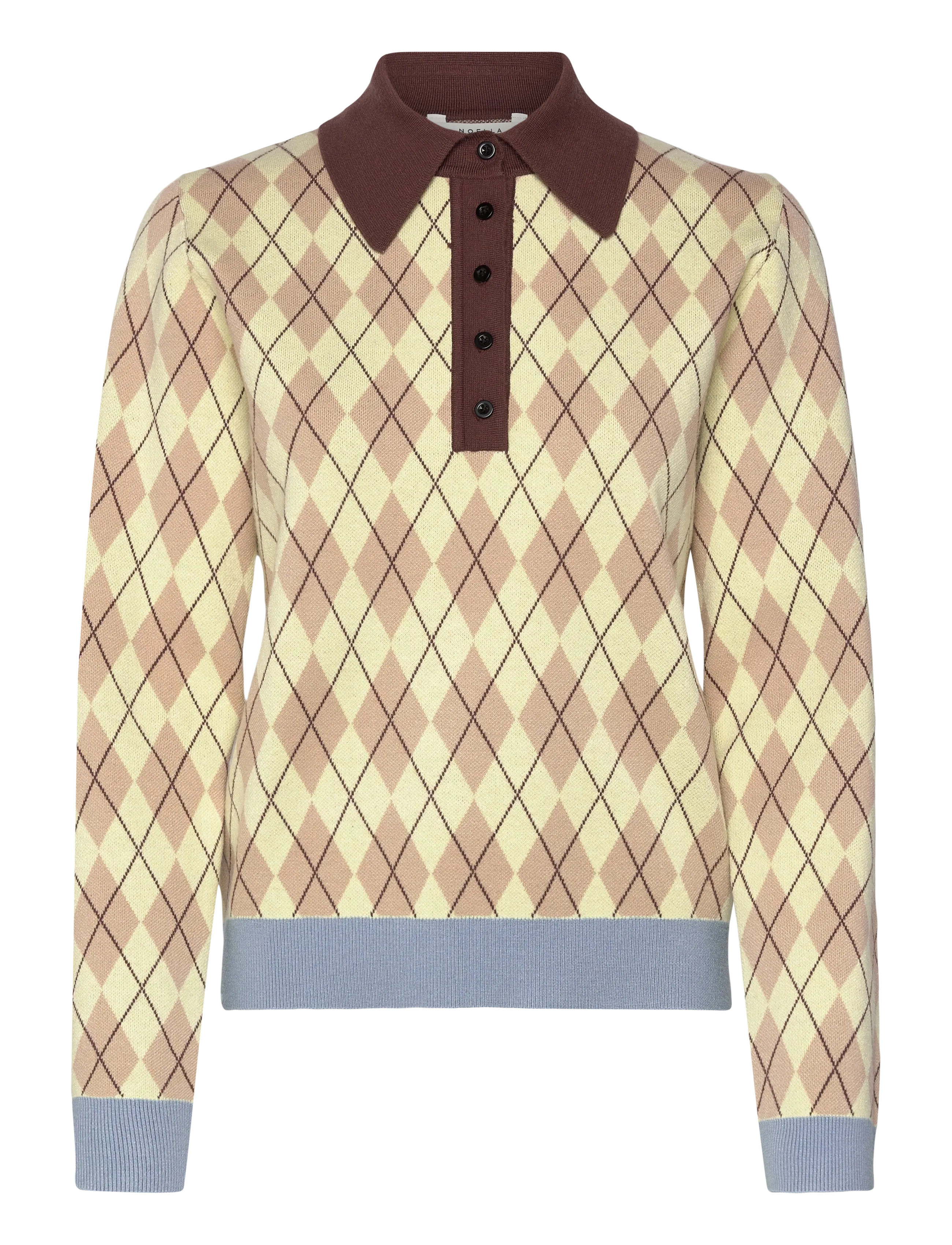 Noella N-Makayla Knit - Gemütliches Zuhause - DIYA YELLOW CHECK / multi