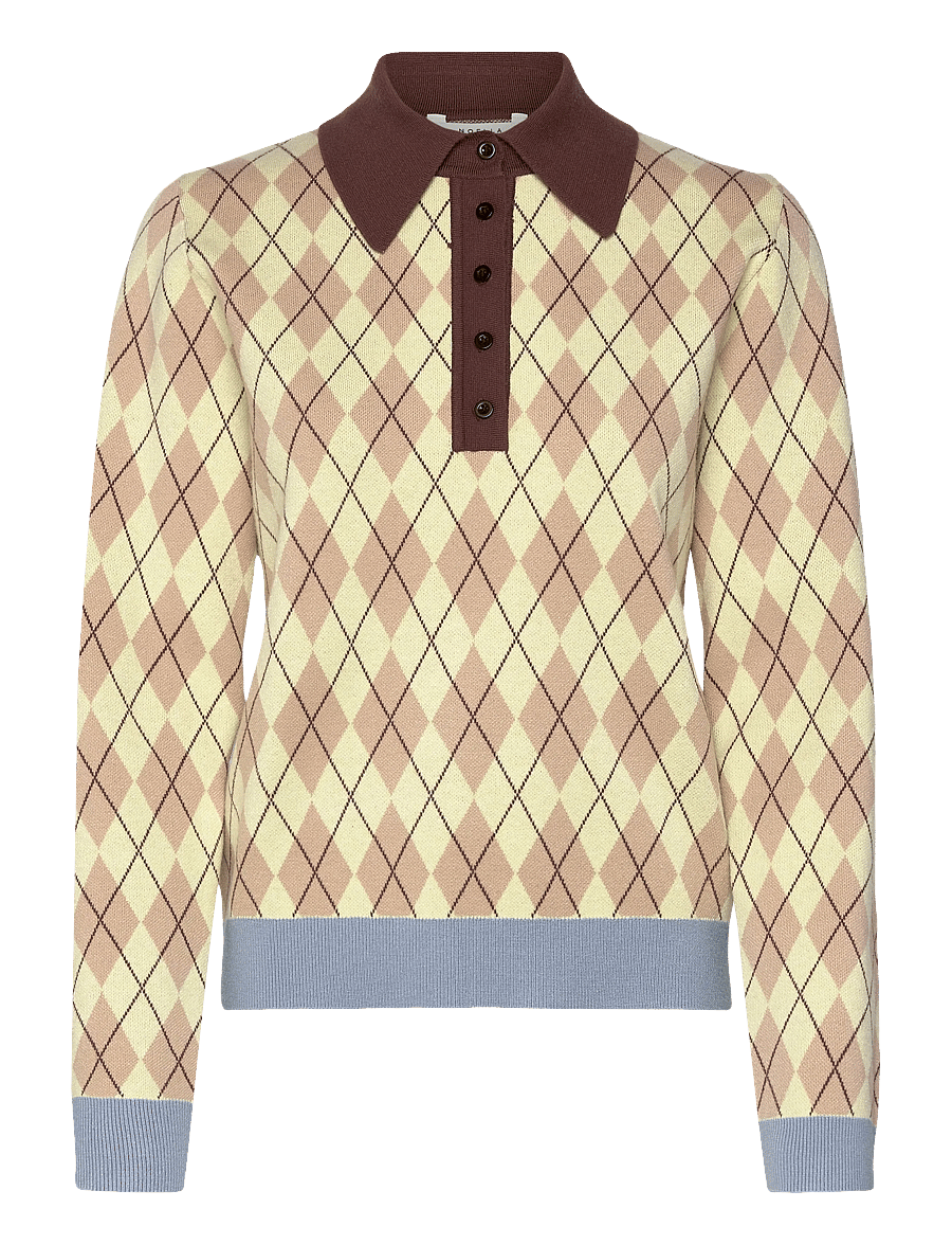 Noella - N-Makayla Knit - megztiniai - diya yellow check - 1