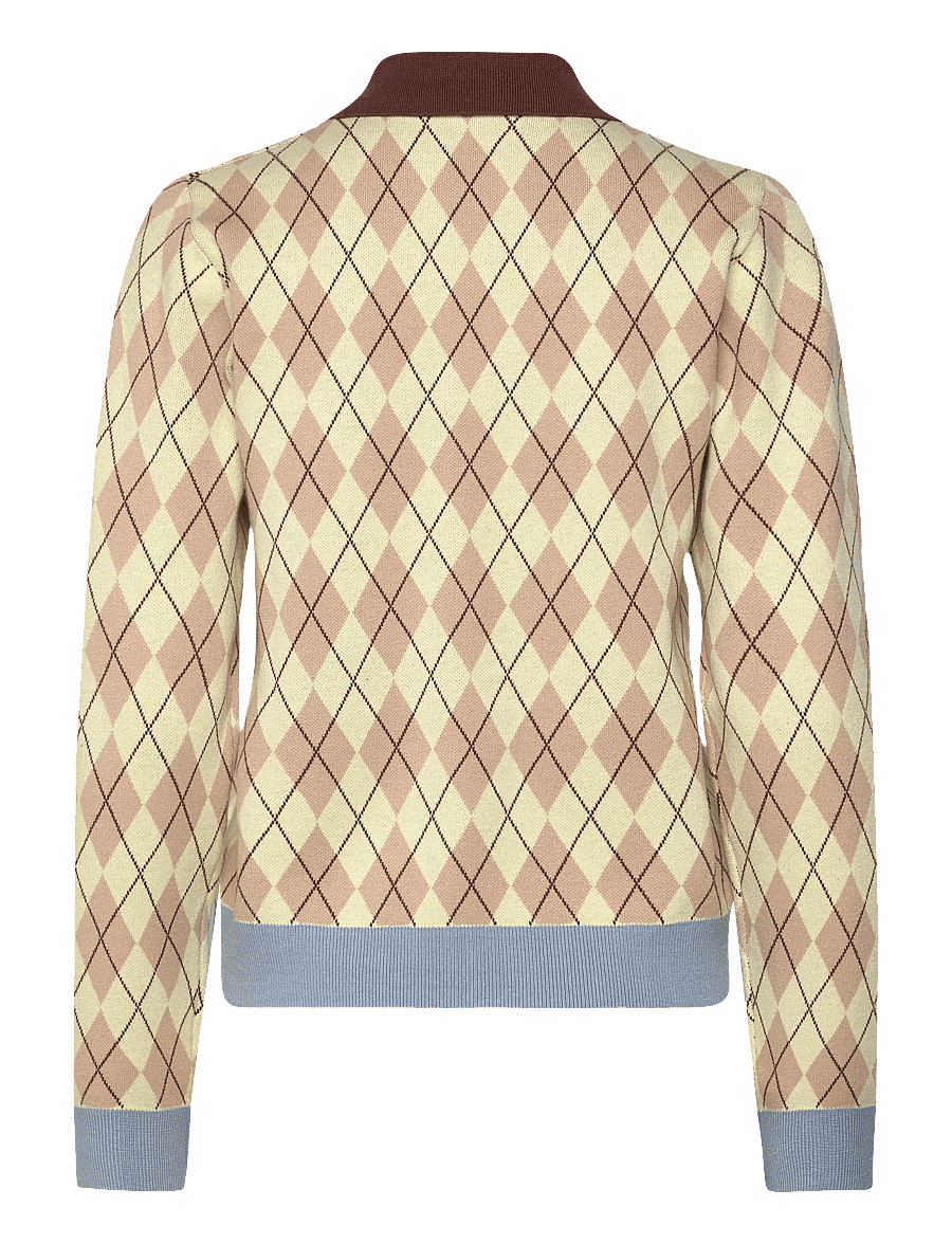 Noella - N-Makayla Knit - megztiniai - diya yellow check - 2