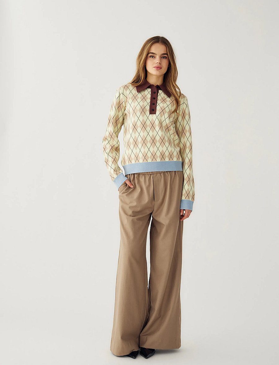 Noella - N-Makayla Knit - megztiniai - diya yellow check - 3