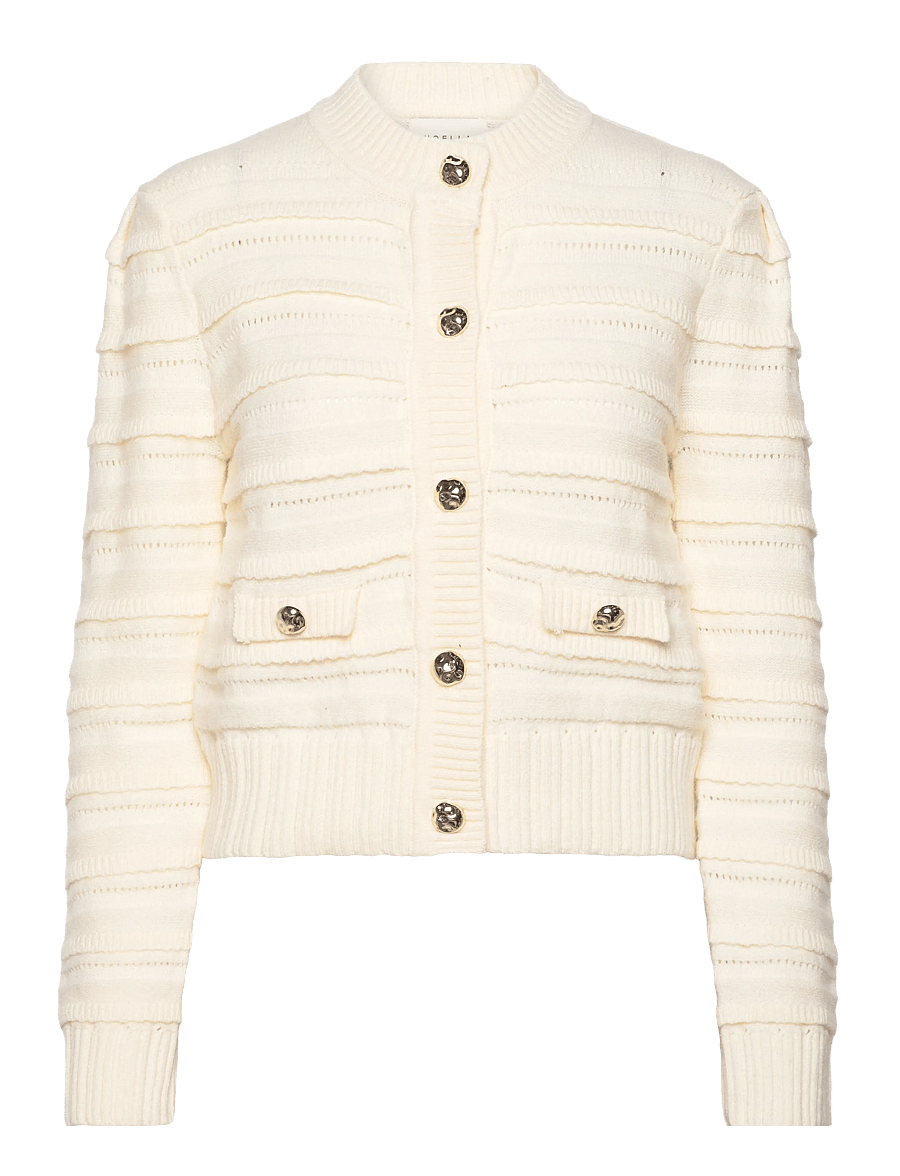Noella - N-Maddison Knit Cardigan - strickjacken - ivory - 1