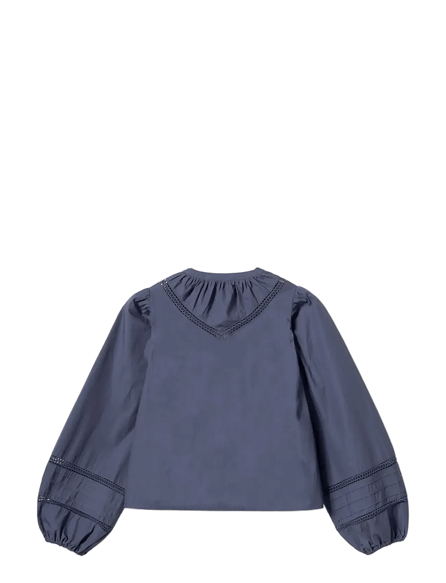 Noella - N-Marceline Blouse - pikkade varrukatega pluusid - dusty blue - 2