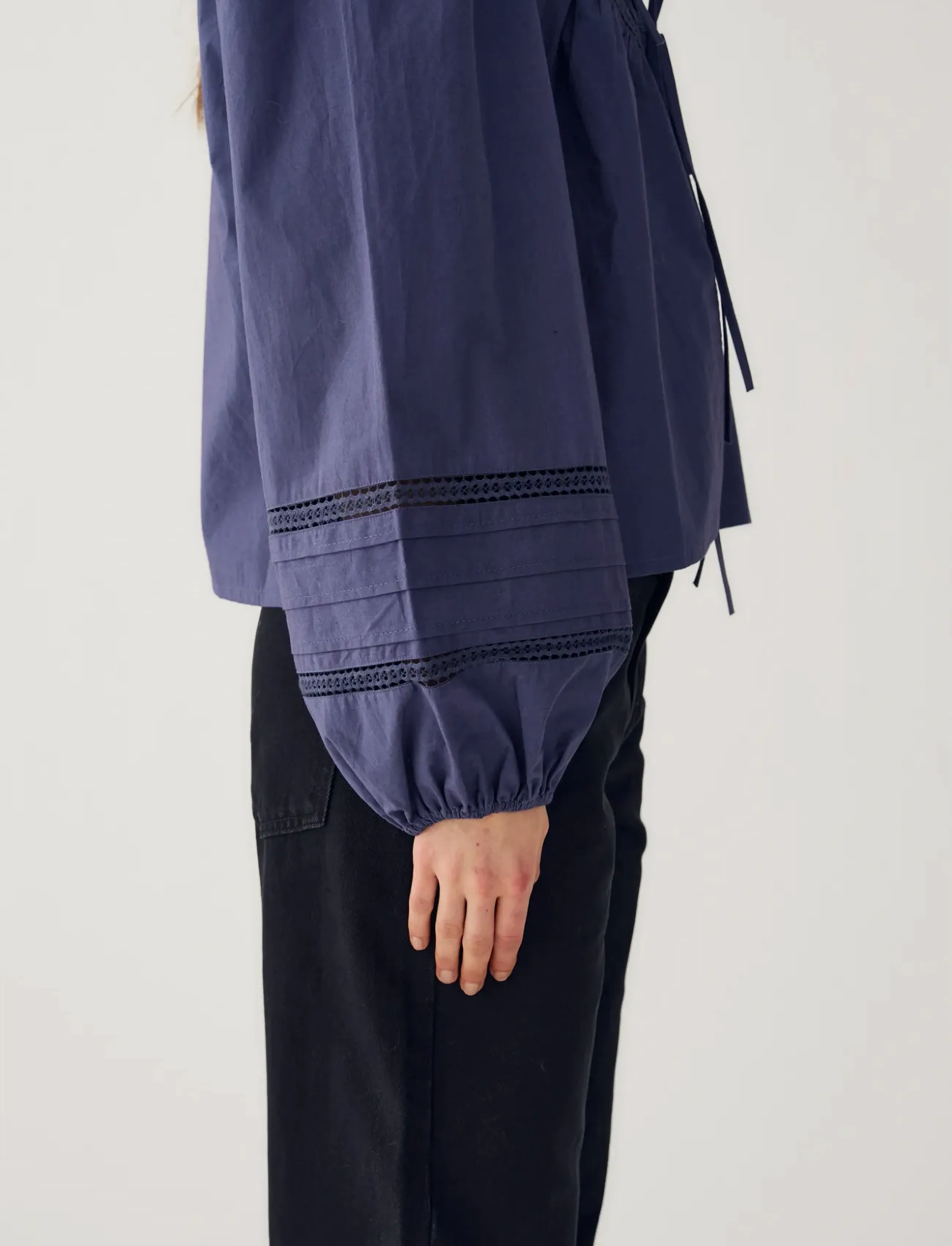 Noella - N-Marceline Blouse - langærmede bluser - dusty blue - 3