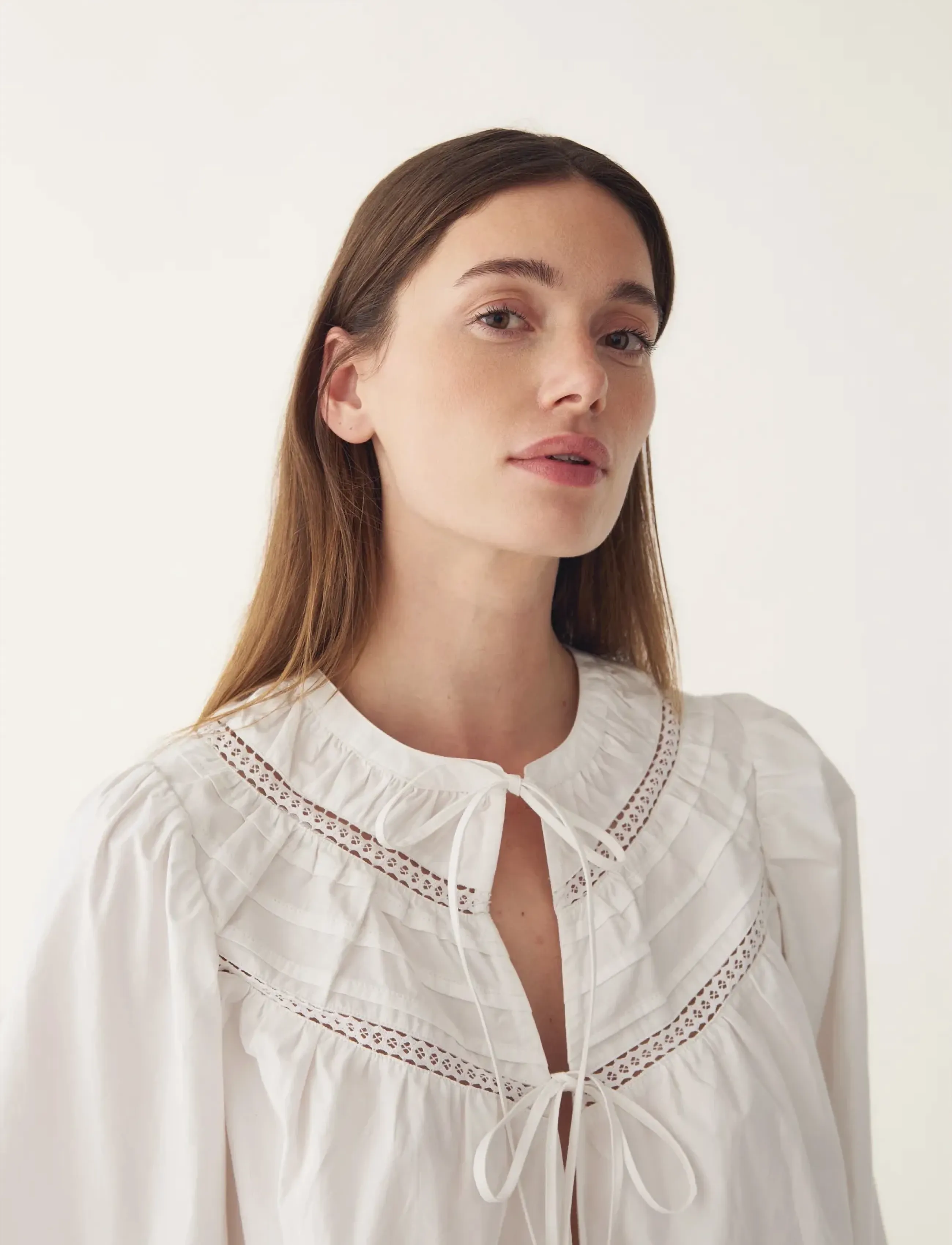 Noella - N-Marceline Blouse - long sleeved blouses - white - 0