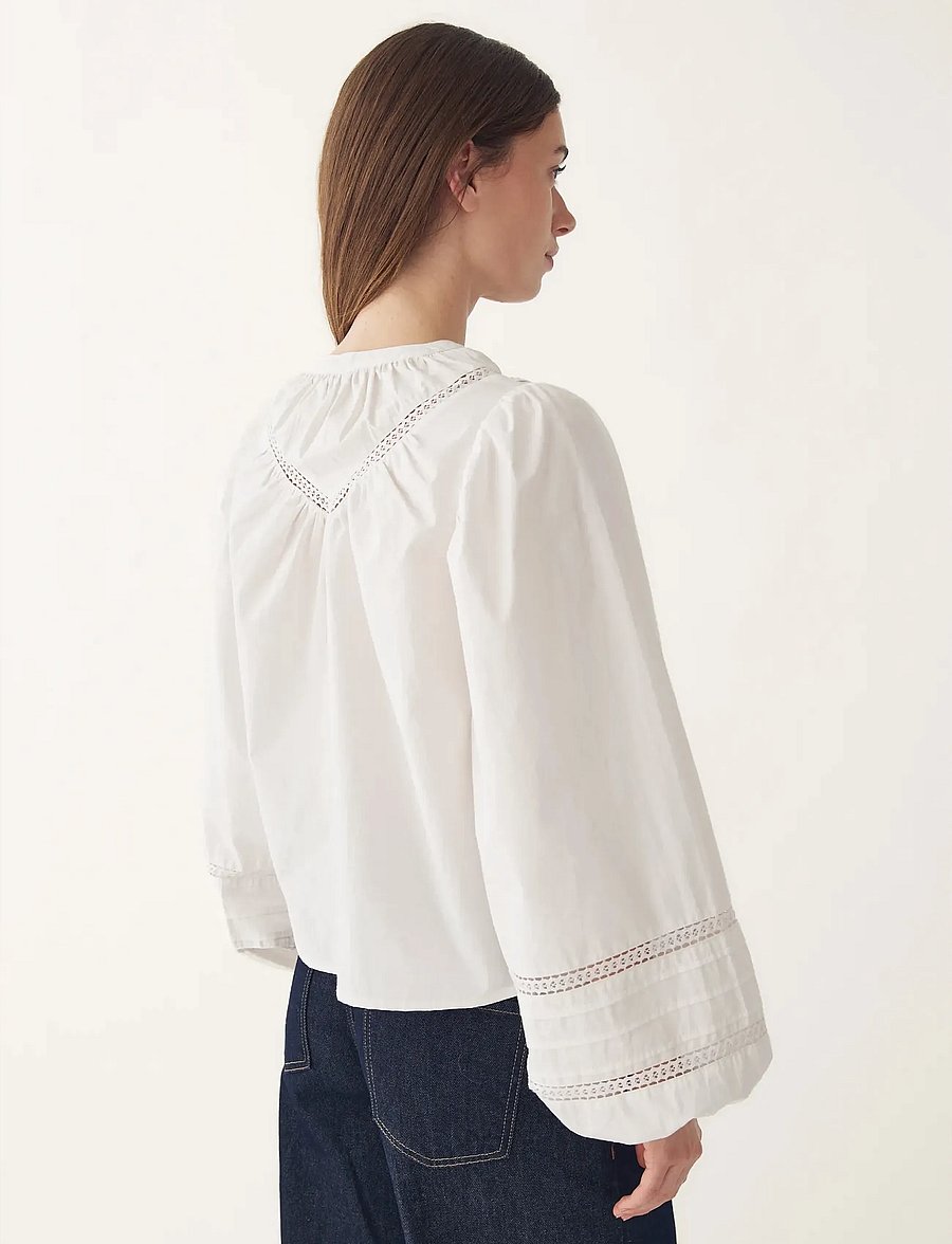 Noella - N-Marceline Blouse - long sleeved blouses - white - 3