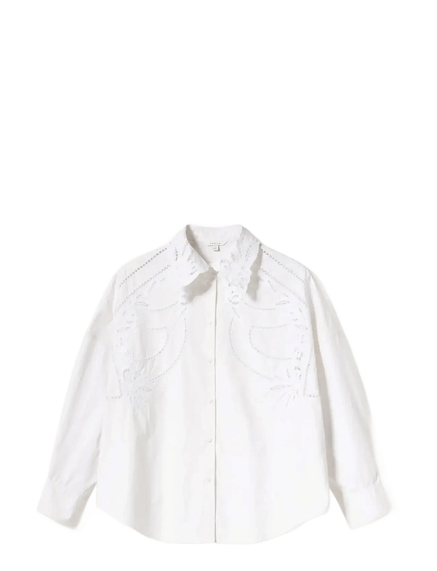 Noella - N-Maisy Shirt - langärmlige hemden - white - 1