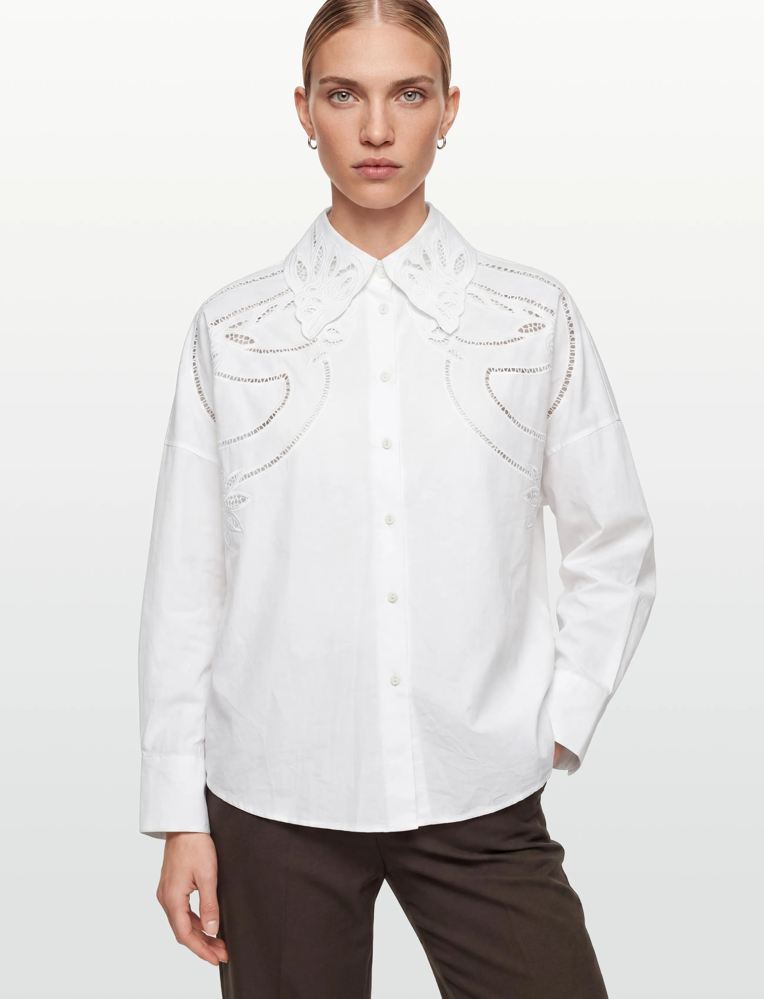 Noella - N-Maisy Shirt - langerma skyrtur - white - 3