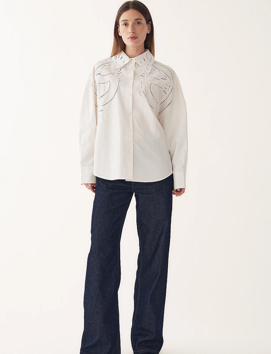 Noella - N-Maisy Shirt - langärmlige hemden - white - 5