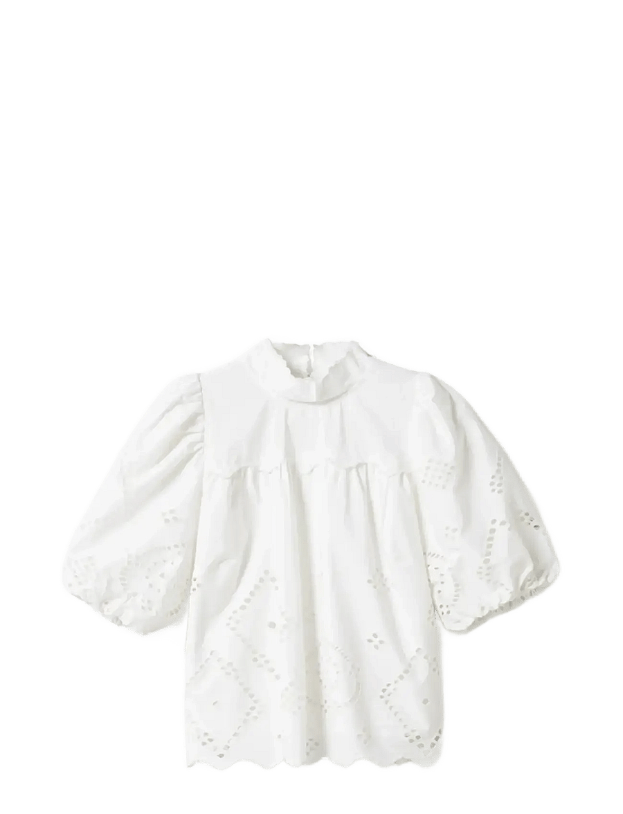 Noella - N-Marilyn Blouse - kortärmade blusar - white - 1