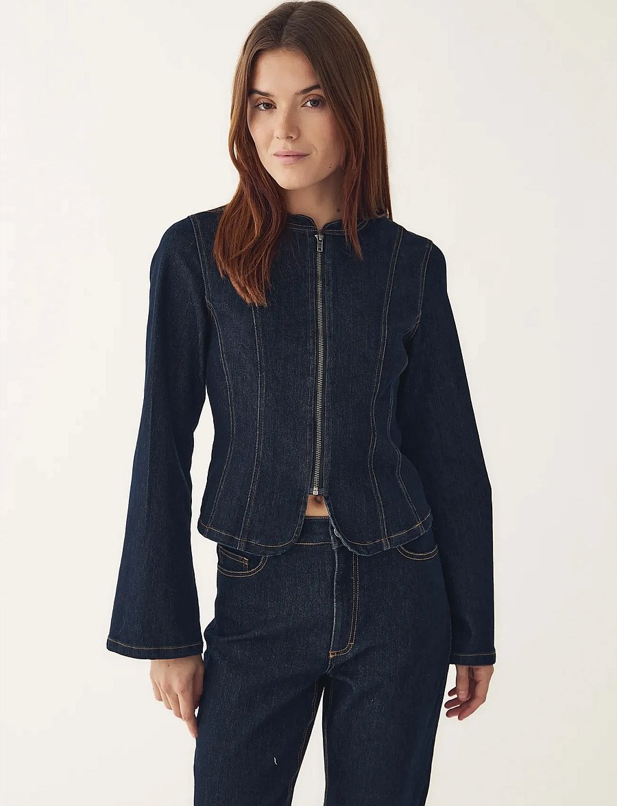 Noella - N-Mazie Jacket - jeansjakker - blue unwashed - 0