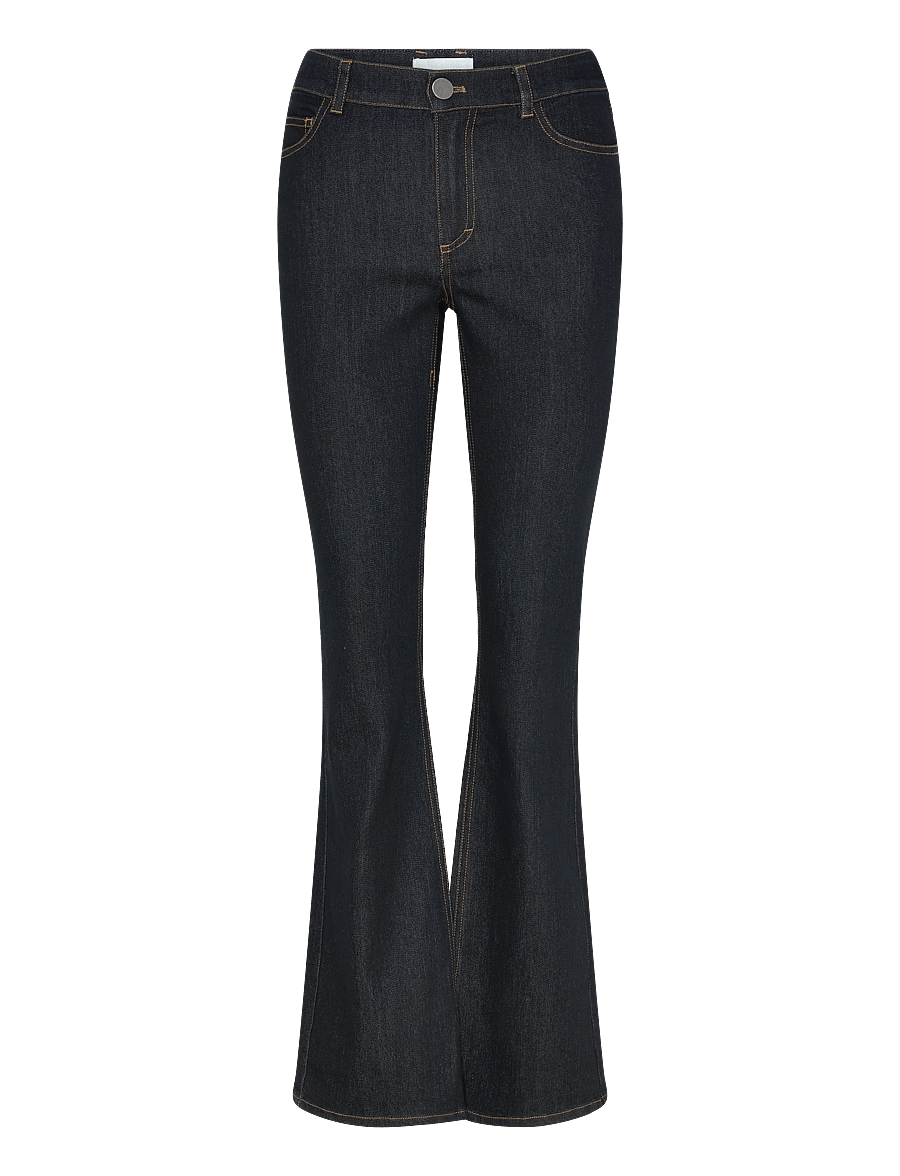 Noella - N-Lavella MW Jeans - utsvängda jeans - blue unwashed - 1