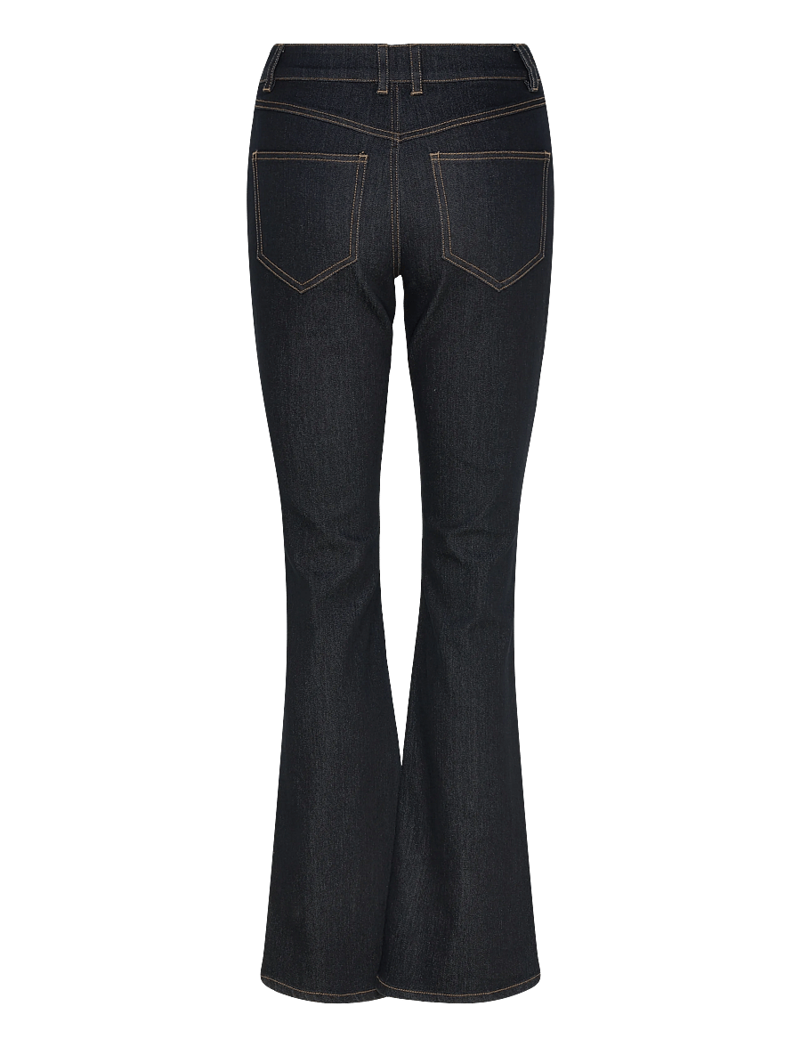Noella - N-Lavella MW Jeans - utsvängda jeans - blue unwashed - 2