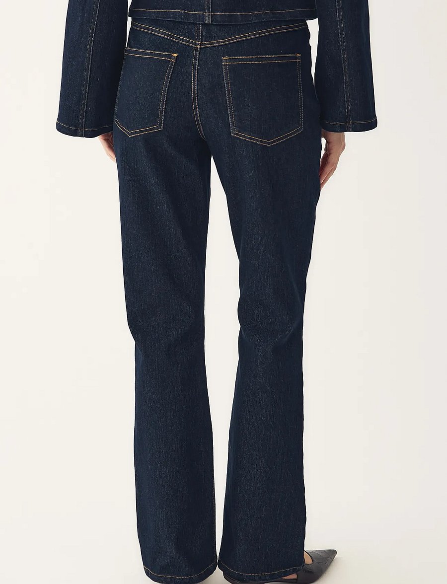 Noella - N-Lavella MW Jeans - utsvängda jeans - blue unwashed - 3