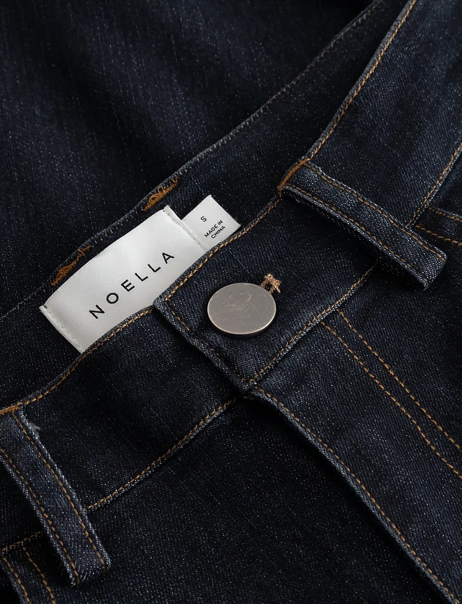 Noella - N-Lavella MW Jeans - utsvängda jeans - blue unwashed - 5