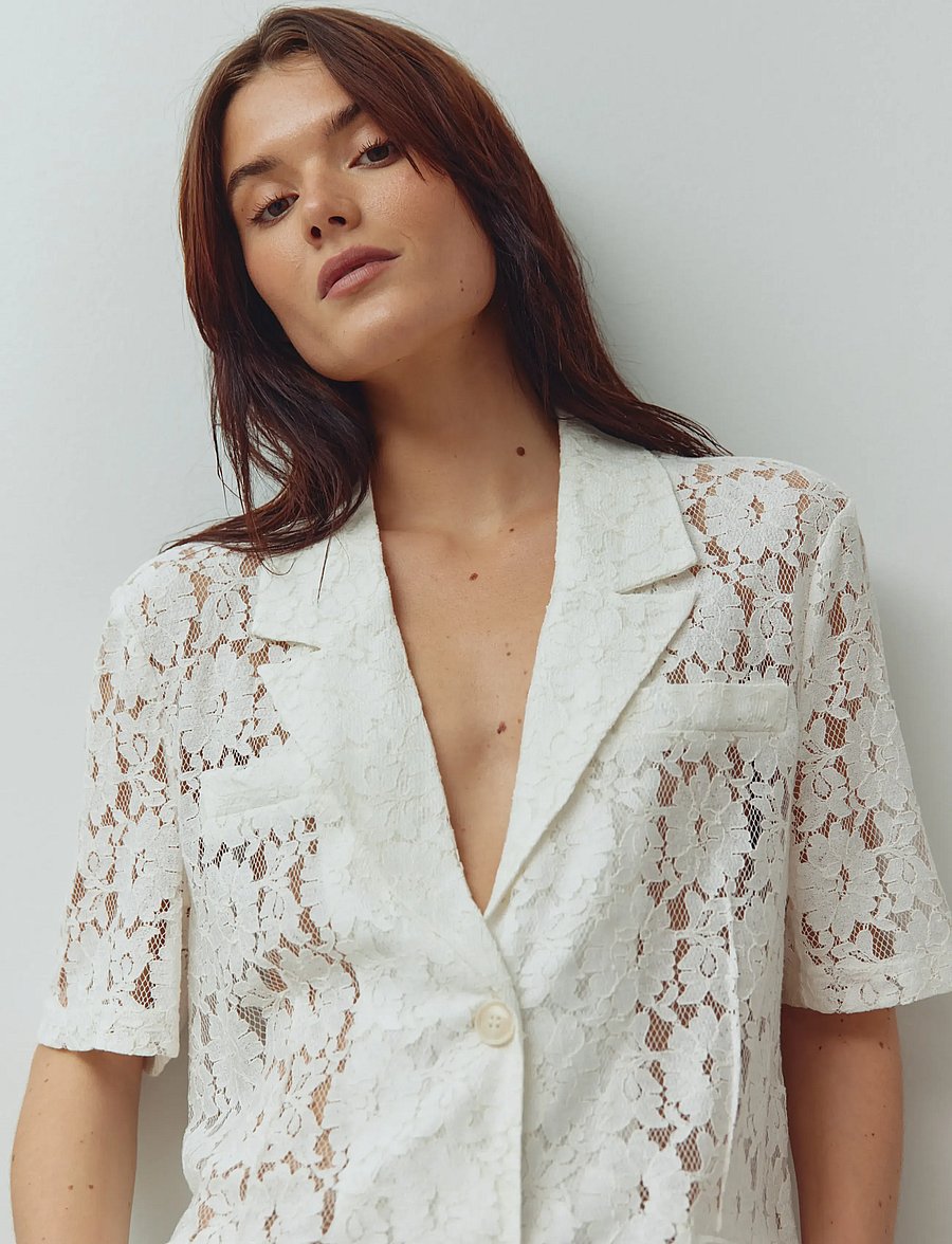 Noella - N-Leanne Blazer - rippijuhlat - ivory - 3
