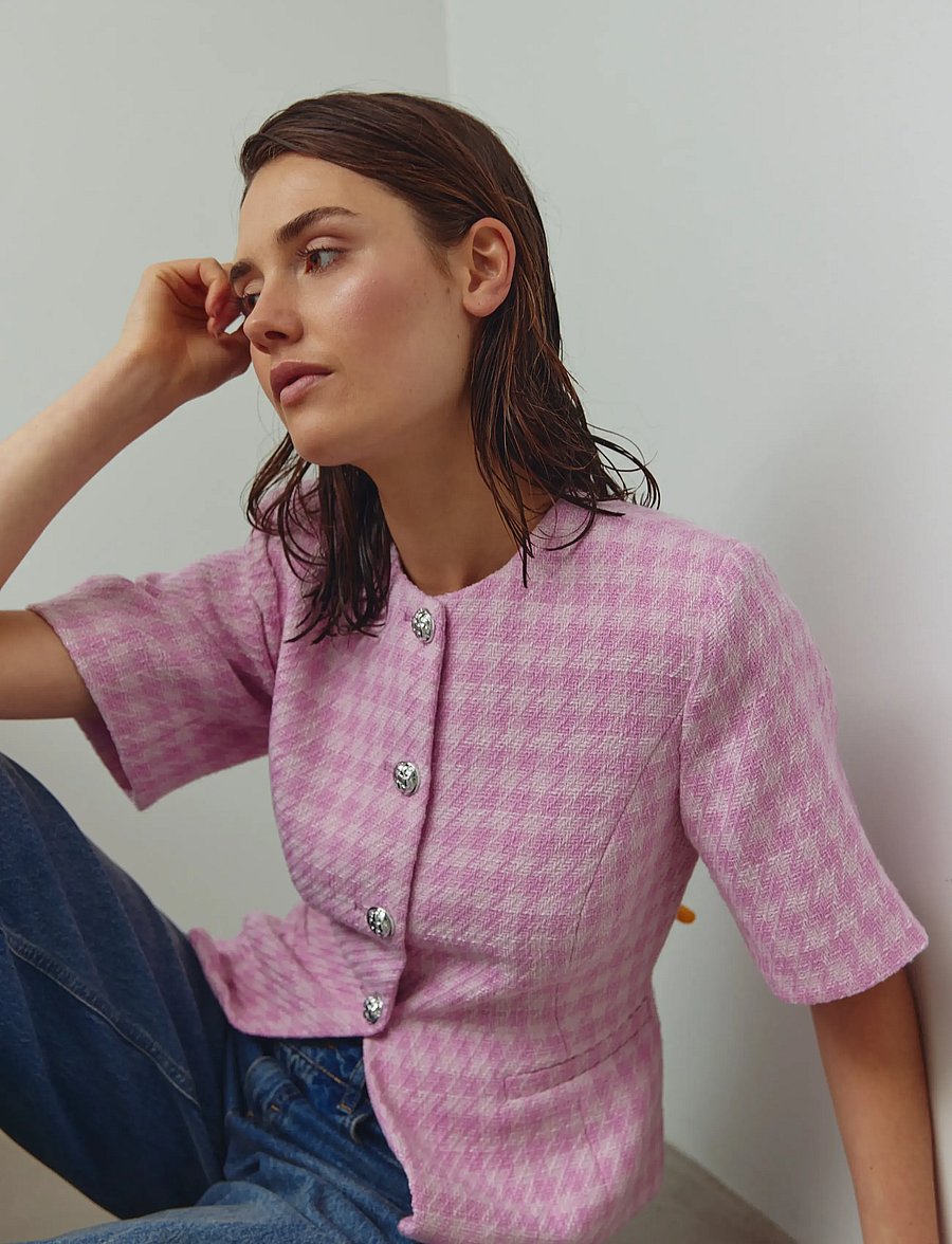 Noella - N-Kasaundra Blazer - bouclés - baby pink - 3