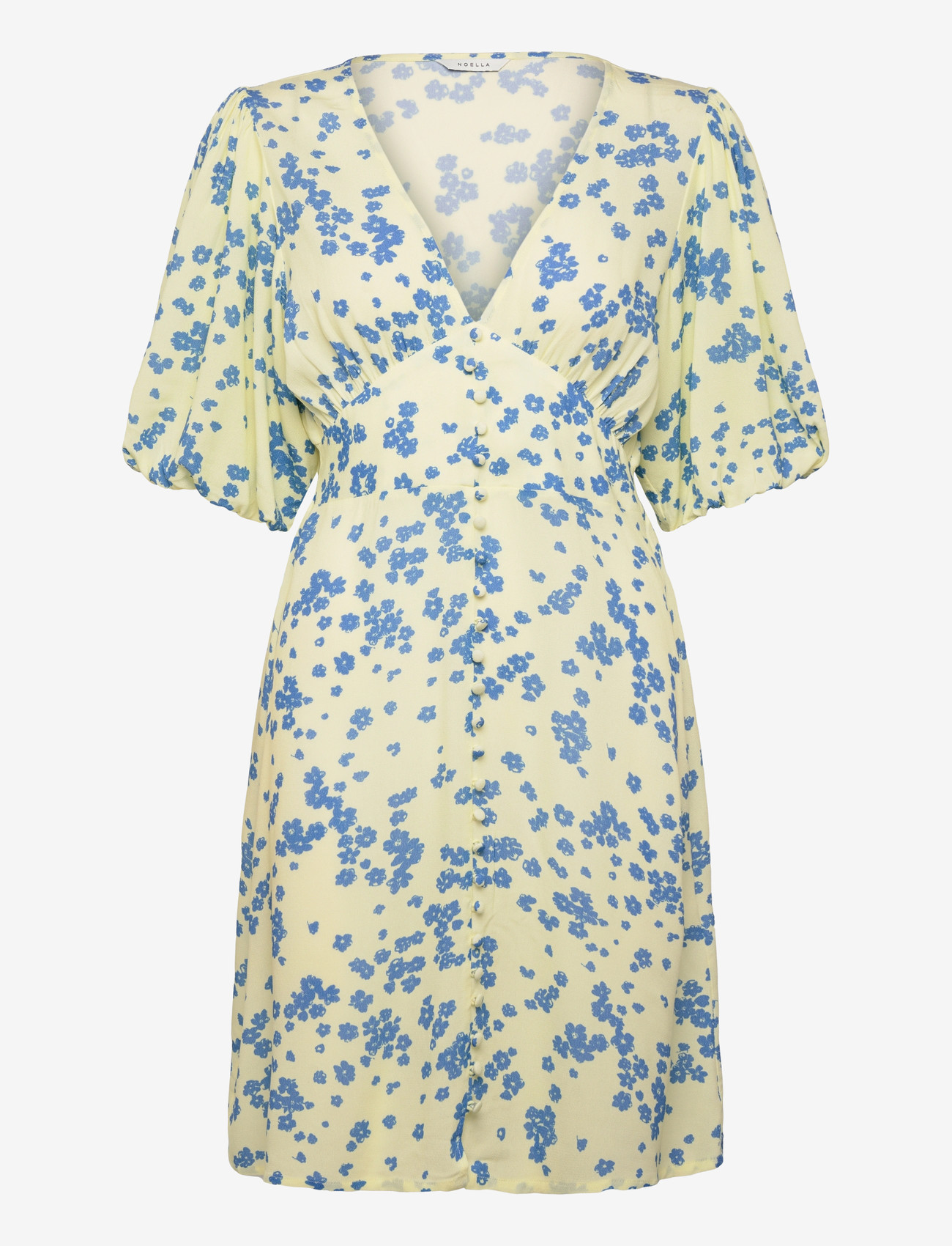 Noella - N-Lilliana Dress - sommerkjoler - deja yellow print - 0