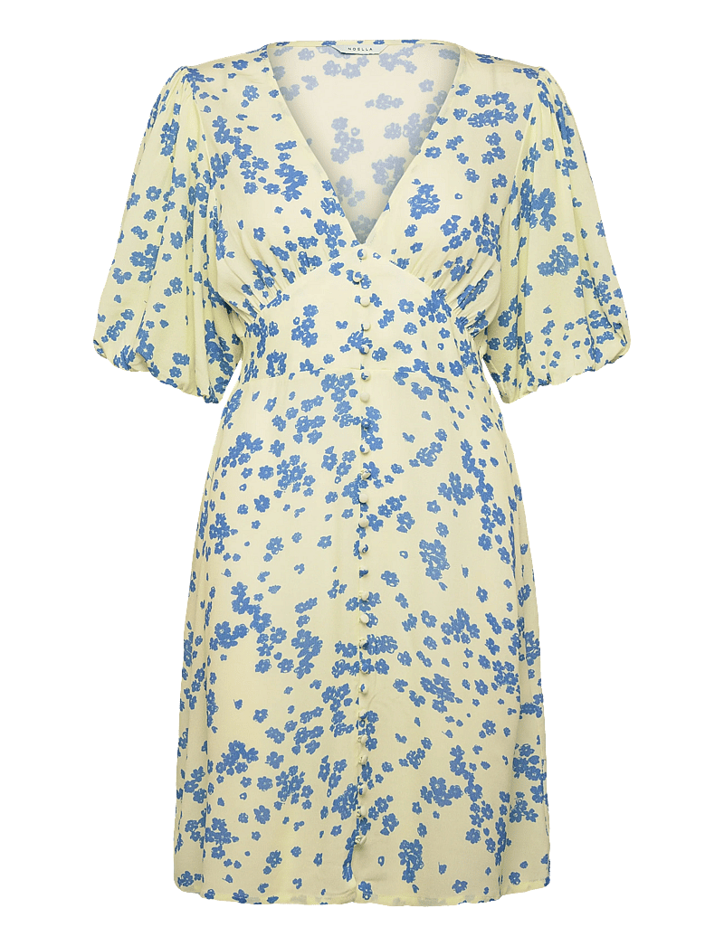 Noella - N-Lilliana Dress - sommerkjoler - deja yellow print - 0