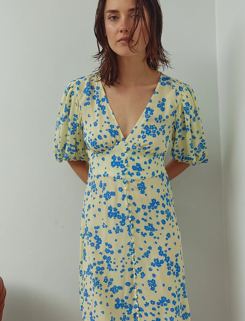 Noella - N-Lilliana Dress - deja yellow print - 0