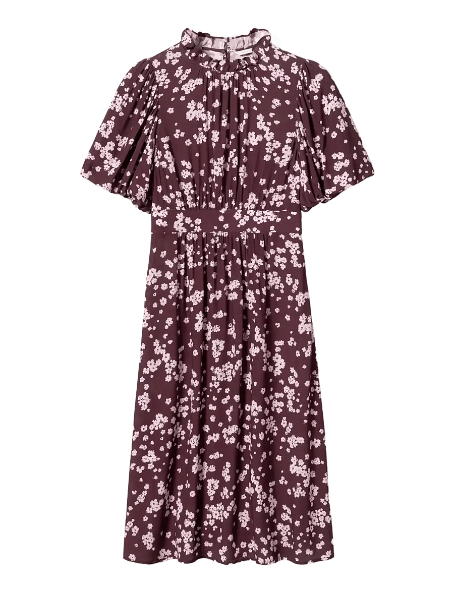 Noella - N-Ruth Dress - sommerkleider - deja burgundy print - 1