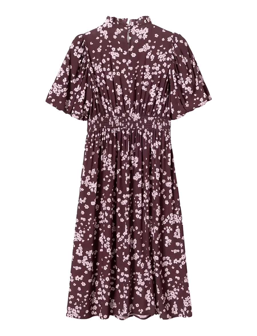Noella - N-Ruth Dress - sommerkleider - deja burgundy print - 2