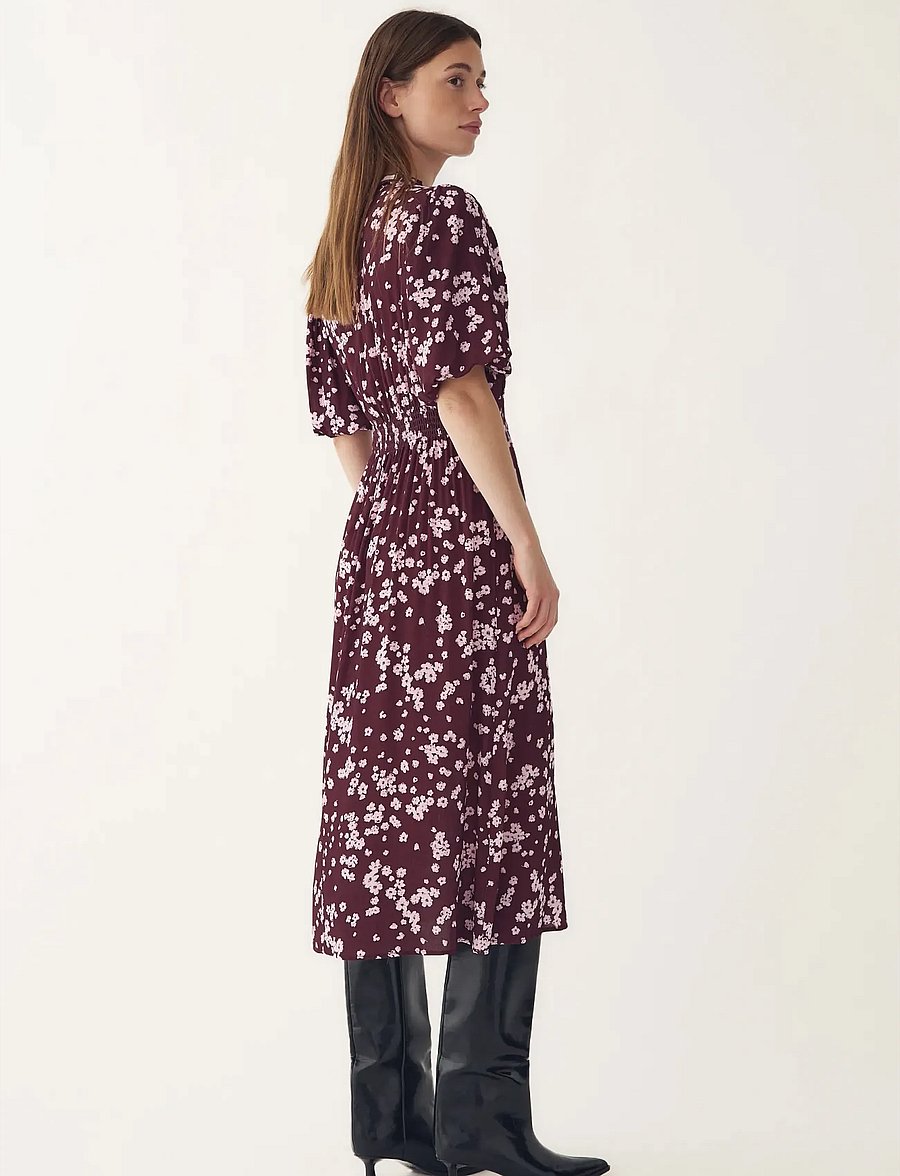 Noella - N-Ruth Dress - sommerkleider - deja burgundy print - 4
