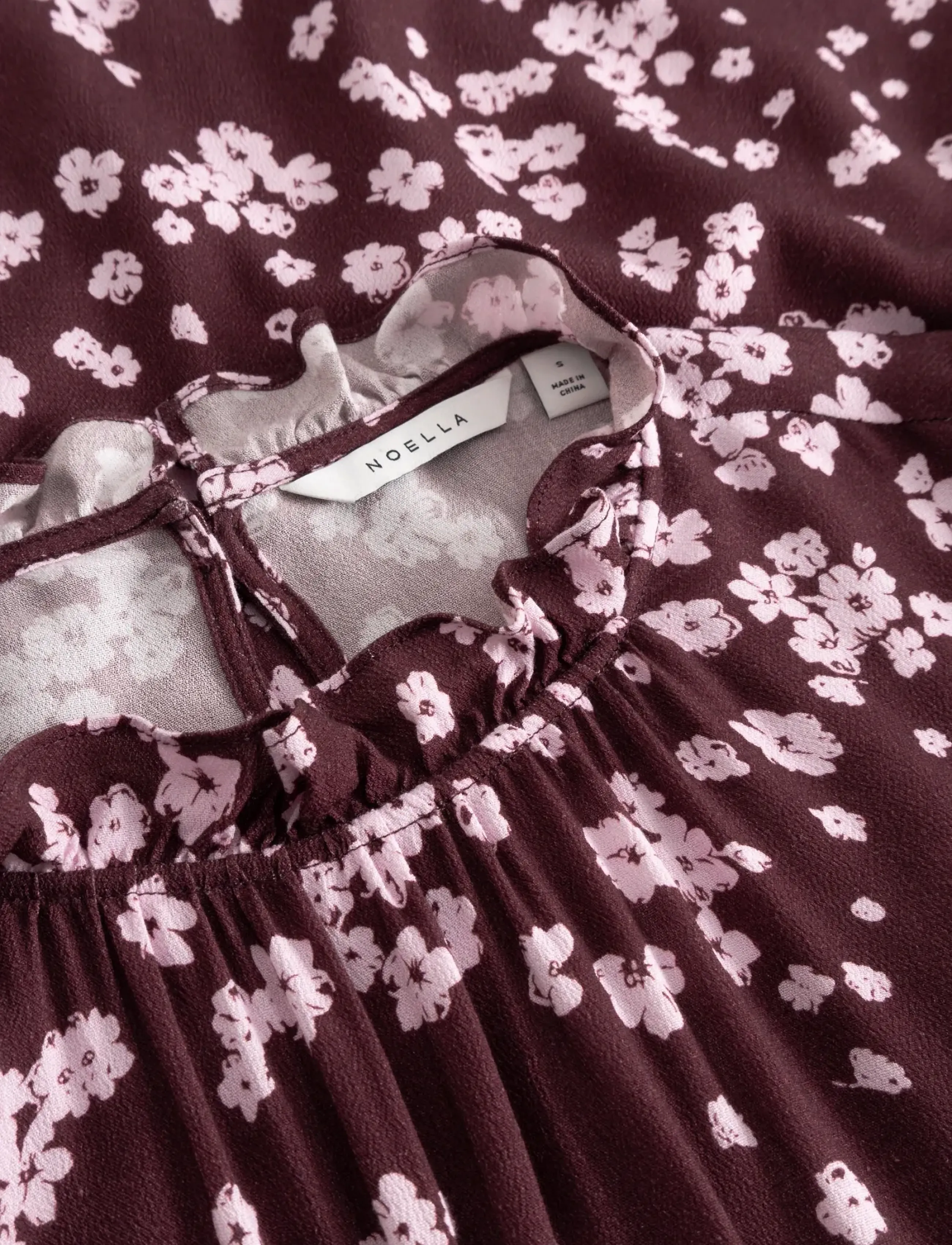 Noella - N-Ruth Dress - sommerkjoler - deja burgundy print - 5