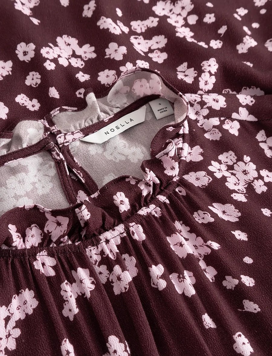 Noella - N-Ruth Dress - sommerkleider - deja burgundy print - 5