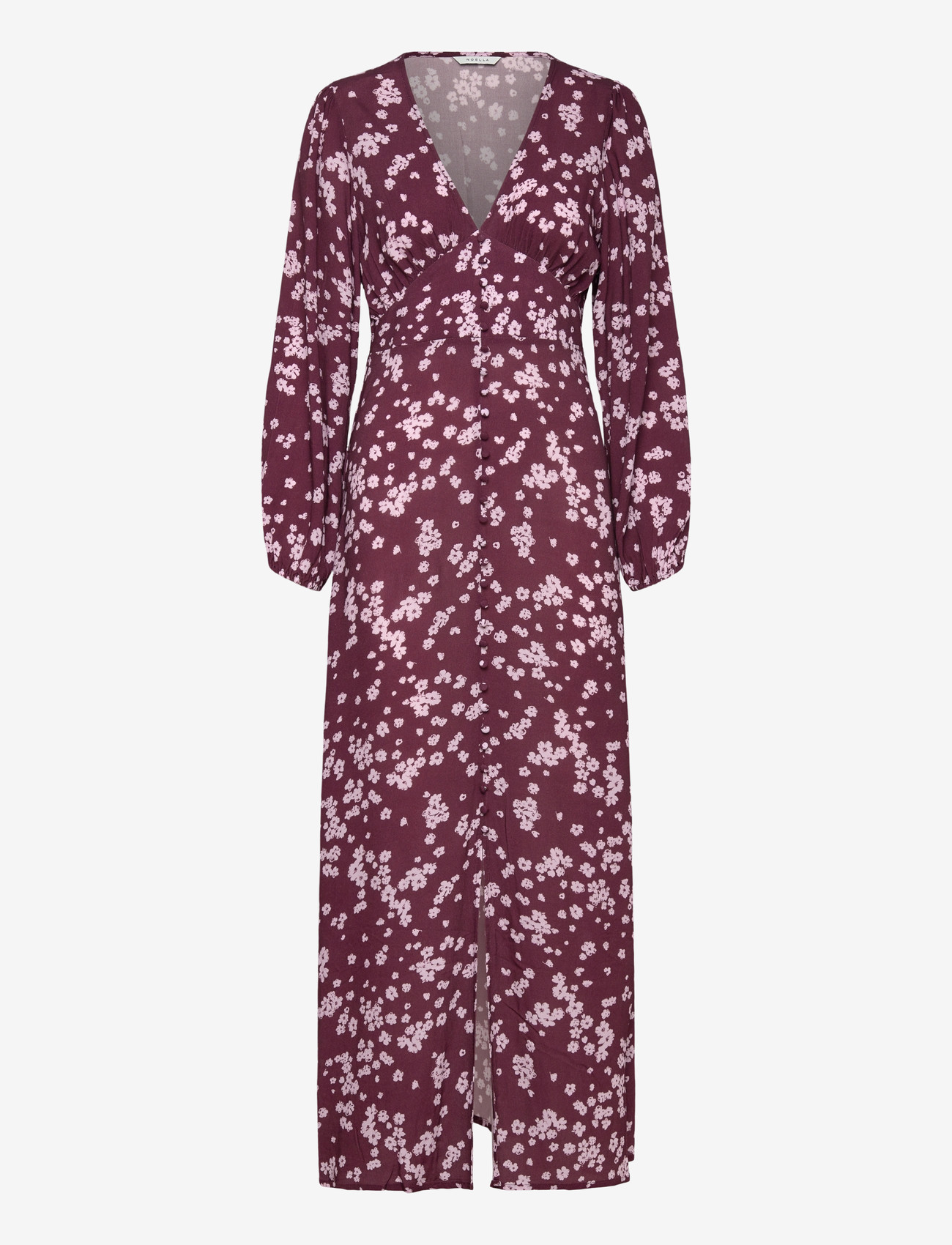 Noella - N-Lilith Maxi Dress - sommerkleider - deja burgundy print - 1
