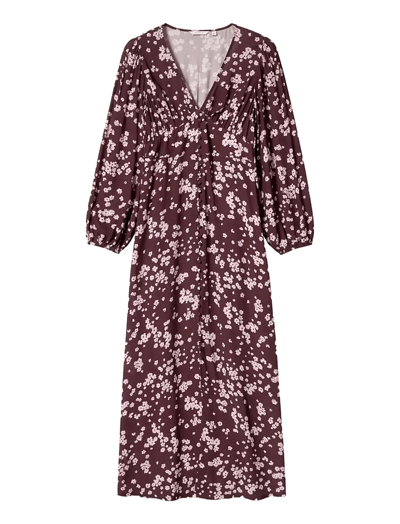 Noella - N-Lilith Maxi Dress - sommerkleider - deja burgundy print - 1